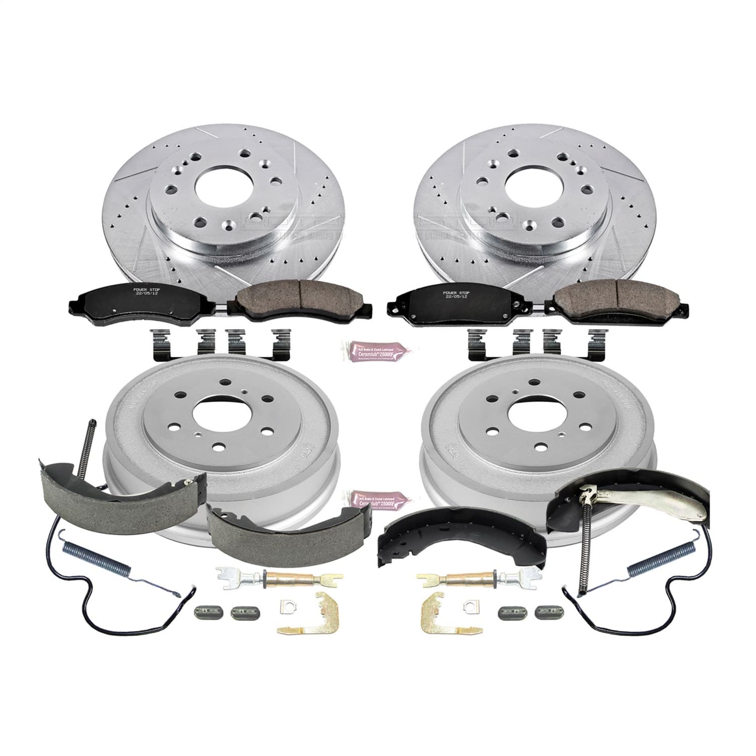 Power Stop - K15237DK - Complete Vehicle Disc/Drum Brake Kit image 1