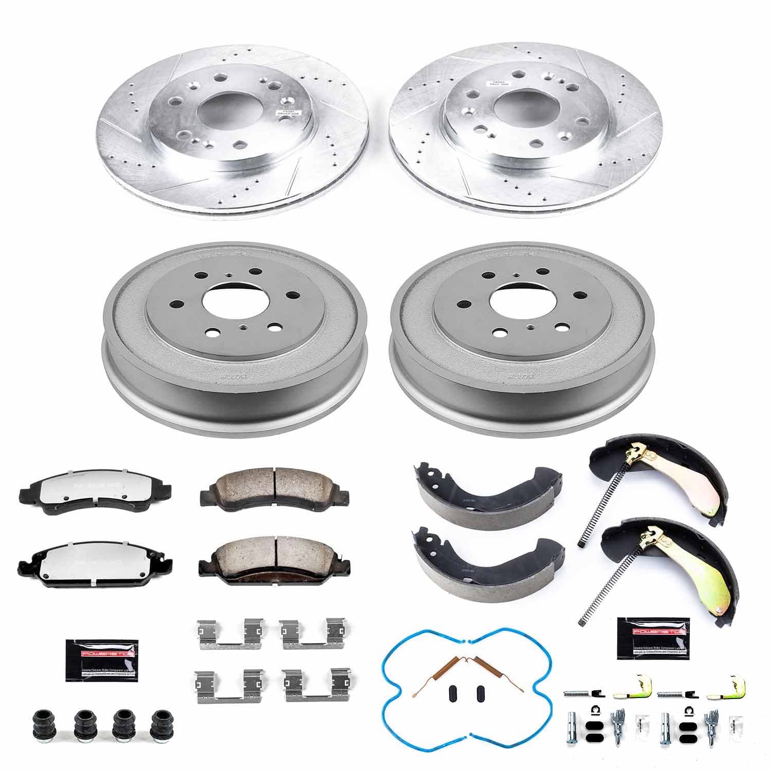 Power Stop - K15238DK-36 - Complete Vehicle Disc/Drum Brake Kit image 1