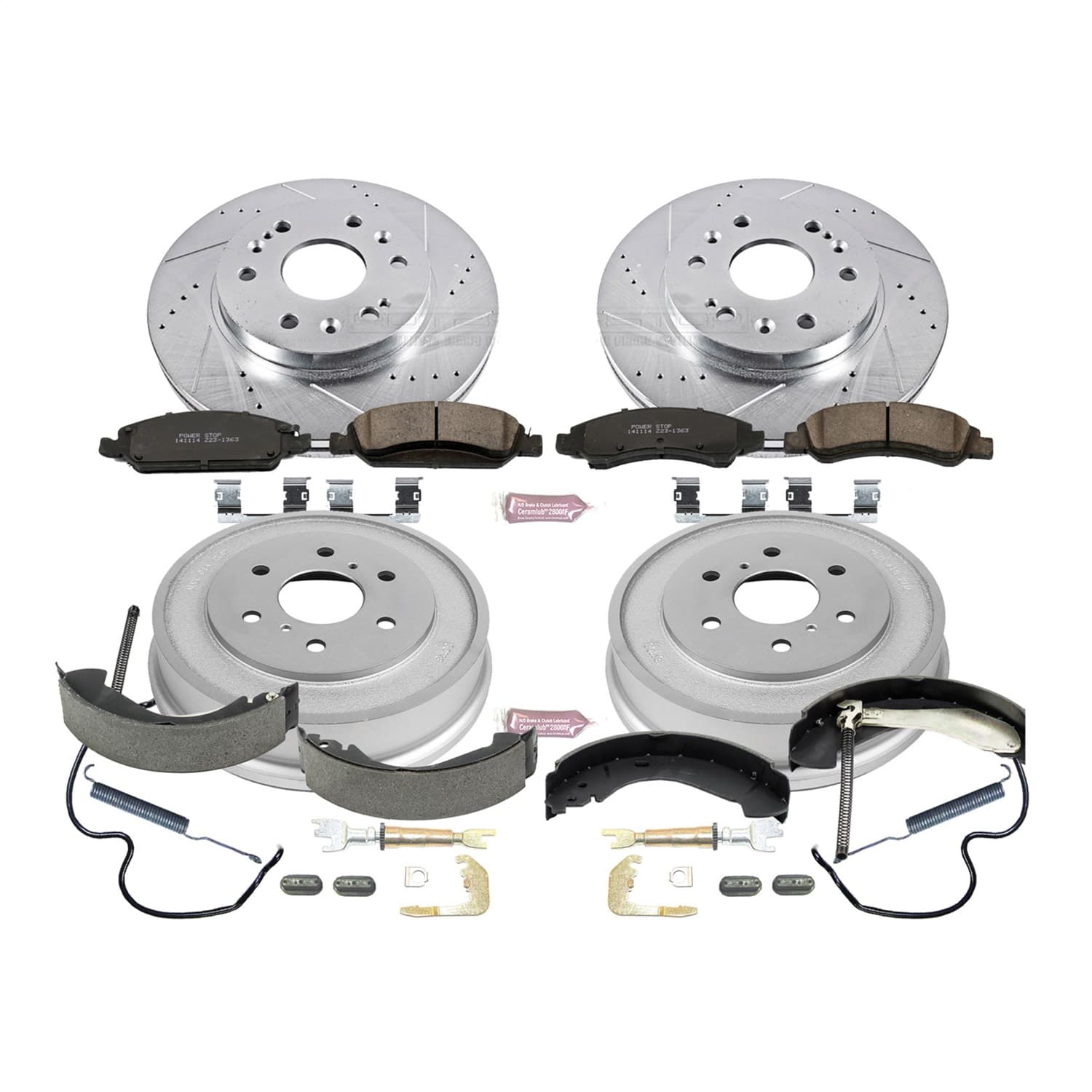 Power Stop - K15238DK - Complete Vehicle Disc/Drum Brake Kit image 1