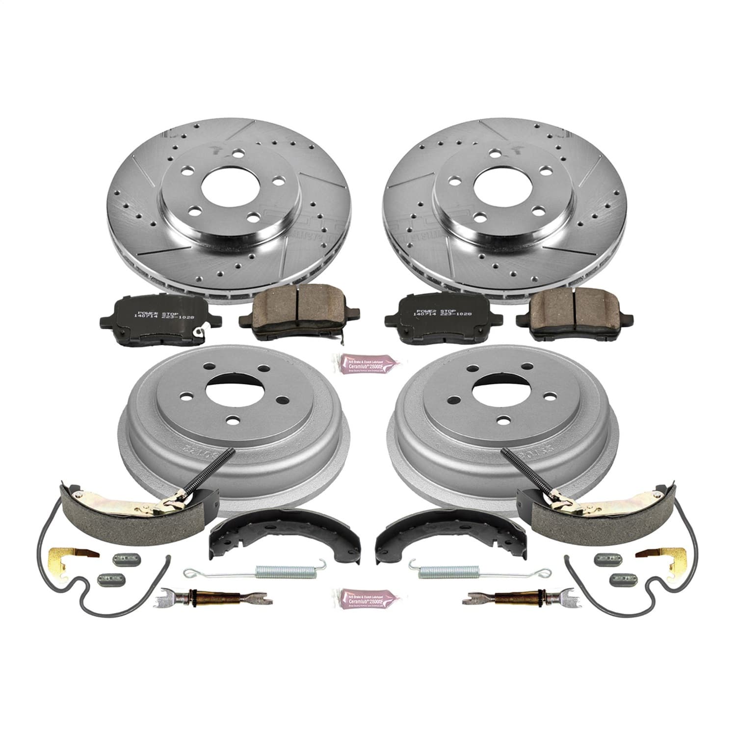 Power Stop - K15239DK - Complete Vehicle Disc/Drum Brake Kit image 1