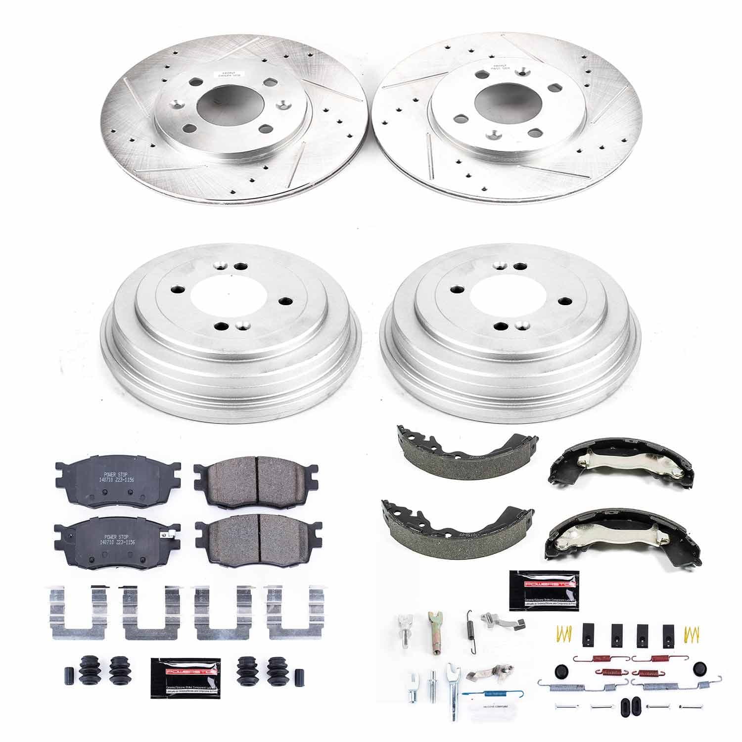 Power Stop - K15240DK - Complete Vehicle Disc/Drum Brake Kit image 1