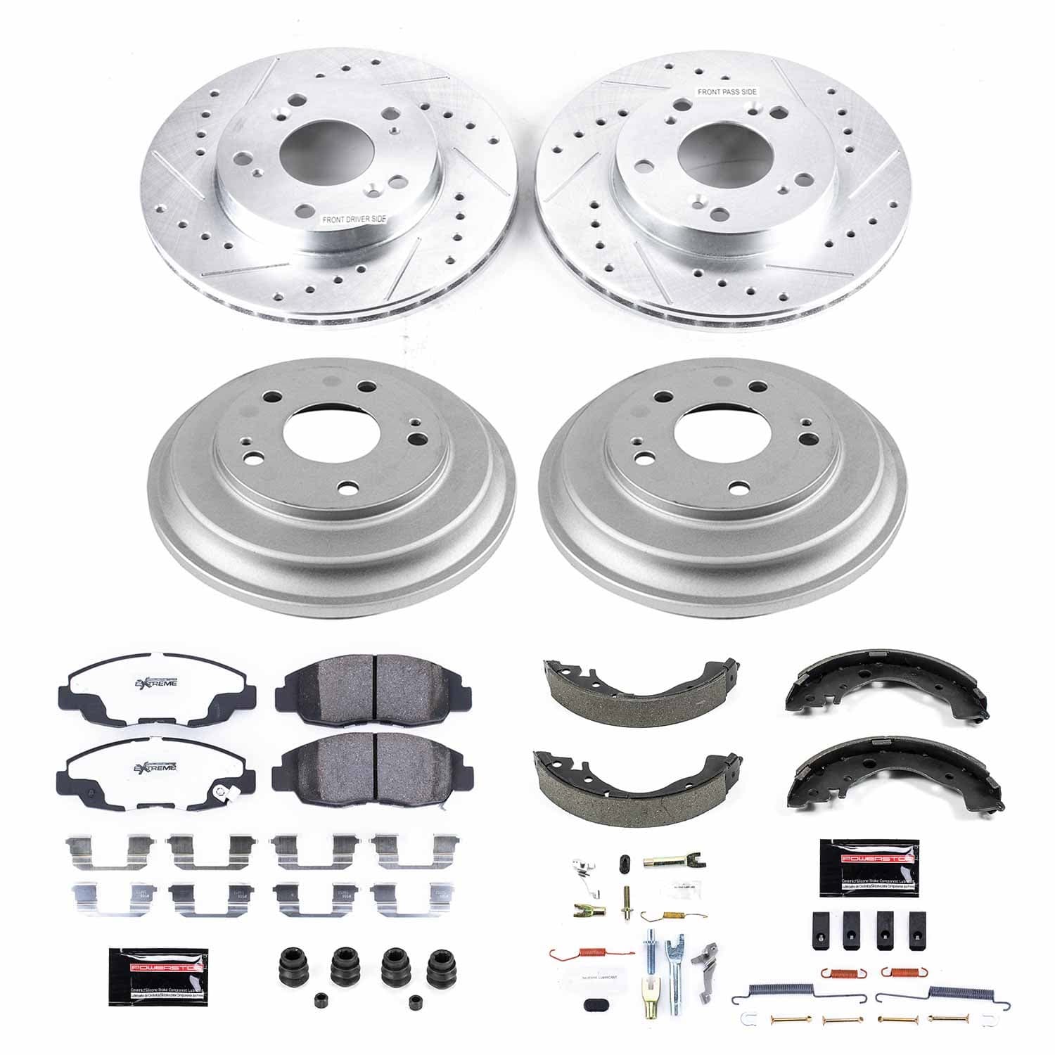 Power Stop - K15241DK-26 - Complete Vehicle Disc/Drum Brake Kit image 1