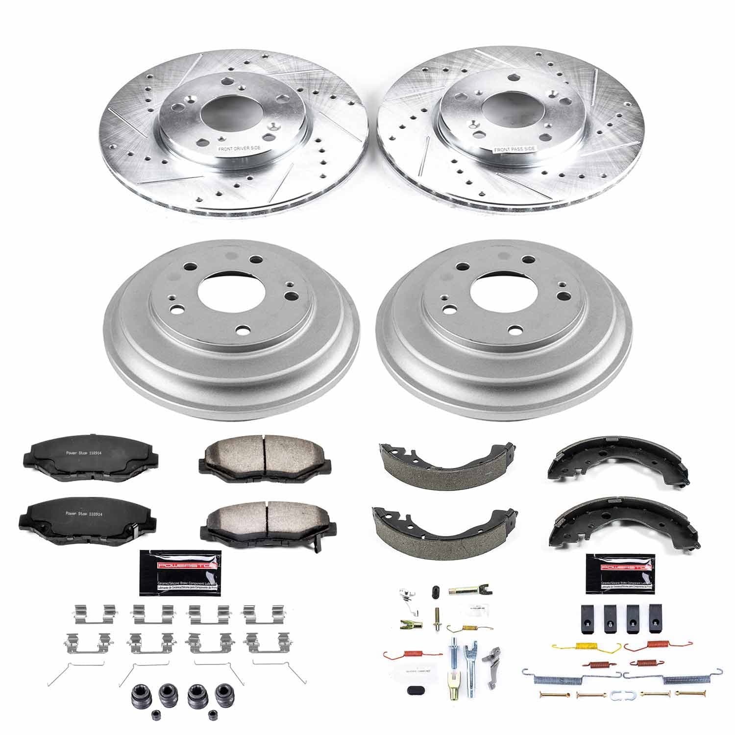 Power Stop - K15243DK-36 - Complete Vehicle Disc/Drum Brake Kit image 1