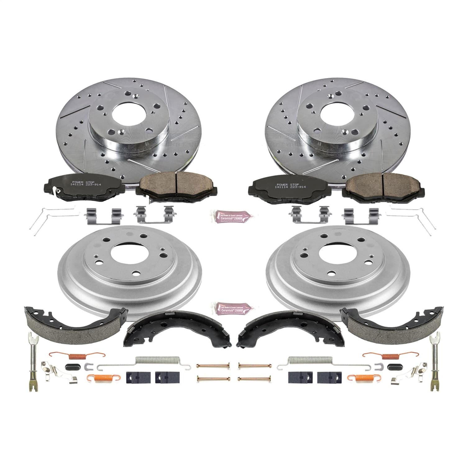 Power Stop - K15243DK - Complete Vehicle Disc/Drum Brake Kit image 1