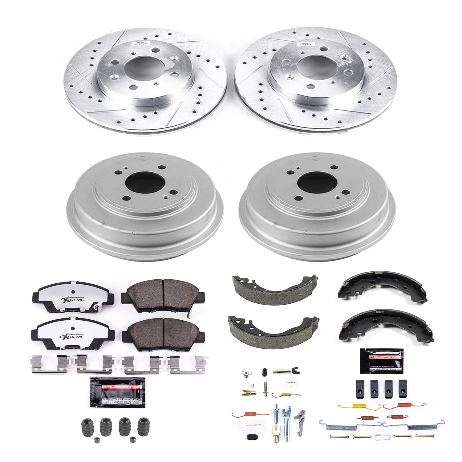 Power Stop - K15245DK-26 - Complete Vehicle Disc/Drum Brake Kit image 1