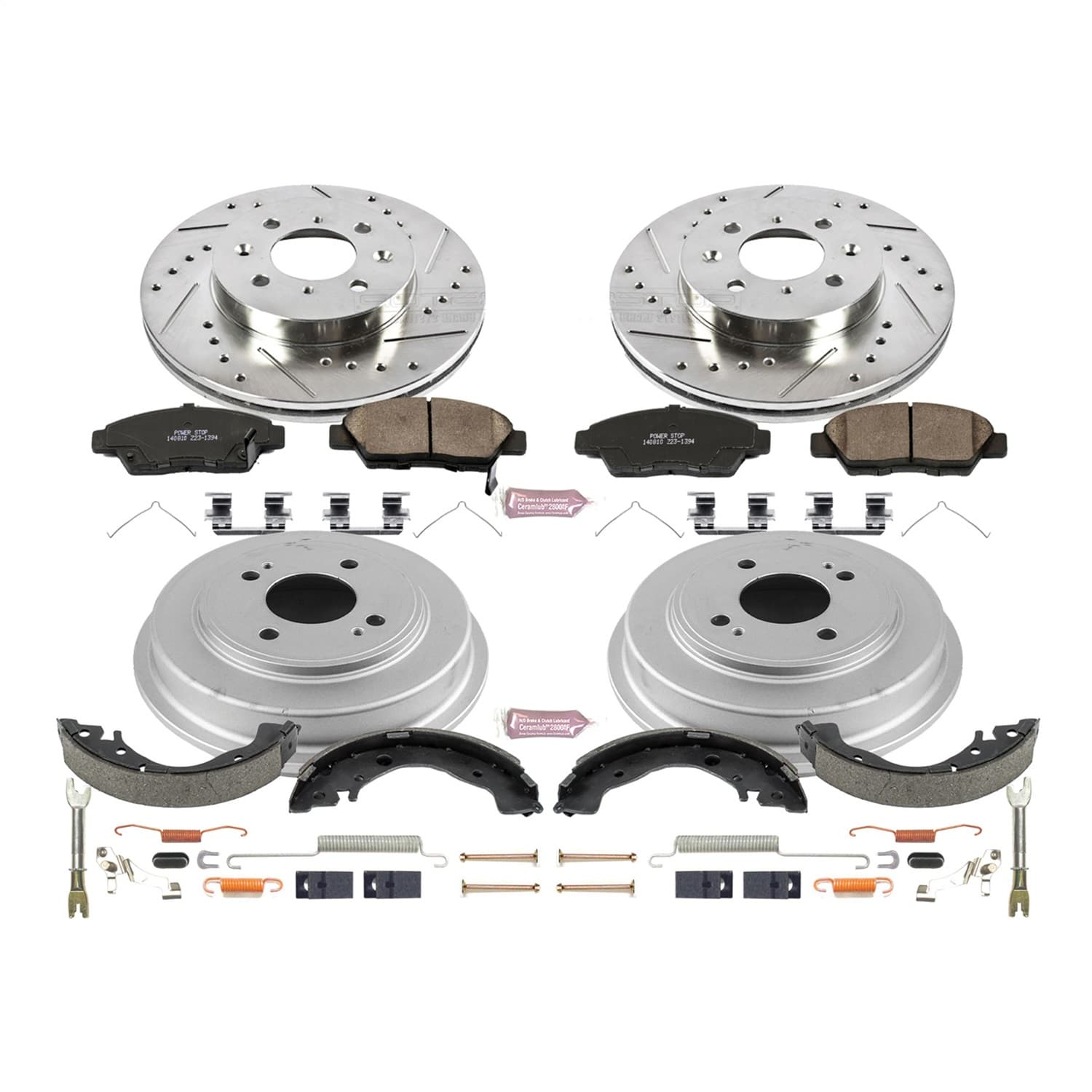 Power Stop - K15245DK - Complete Vehicle Disc/Drum Brake Kit image 1