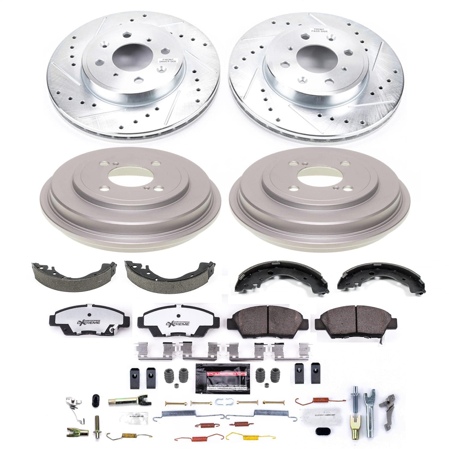 Power Stop - K15246DK-26 - Complete Vehicle Disc/Drum Brake Kit image 1