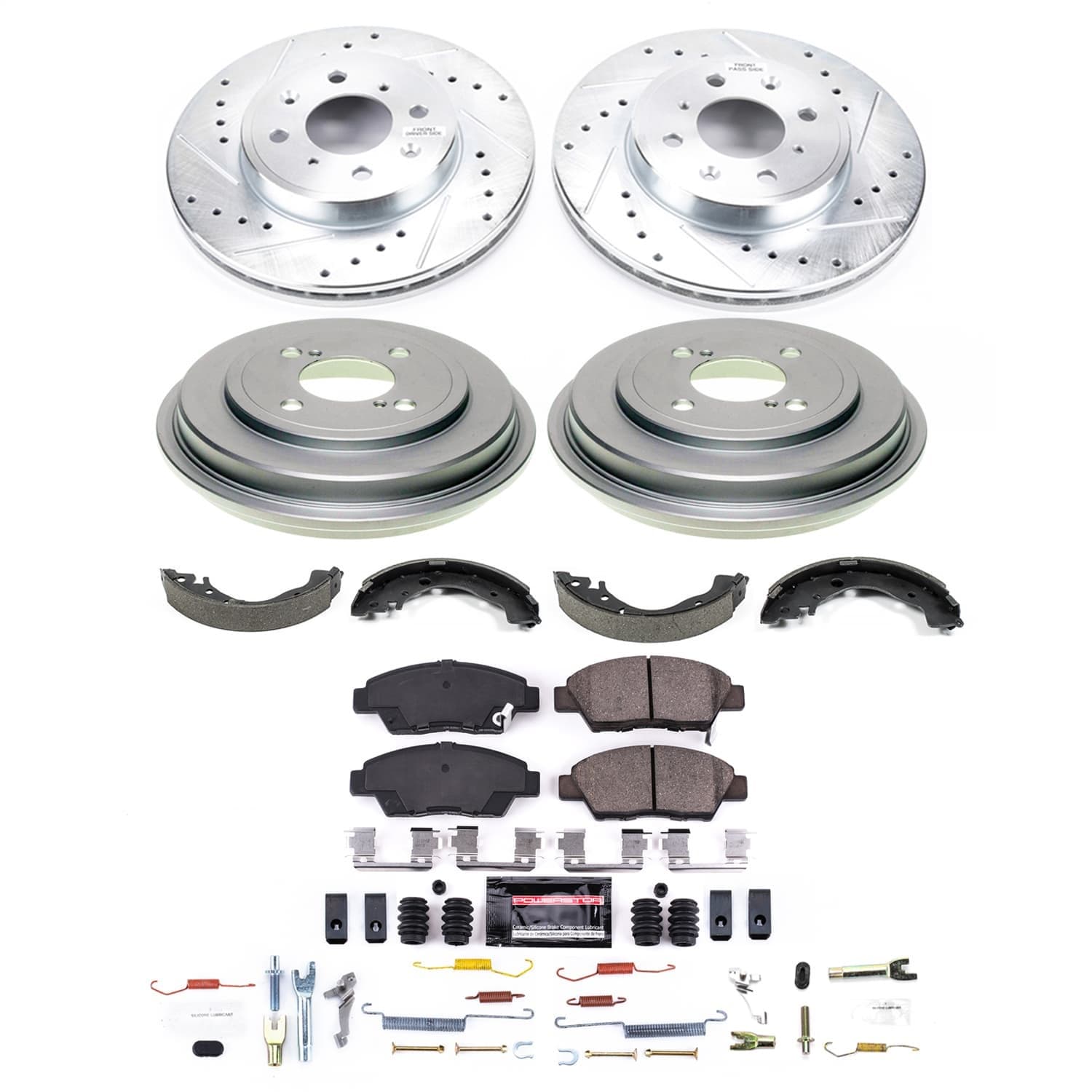 Power Stop - K15246DK - Complete Vehicle Disc/Drum Brake Kit image 1