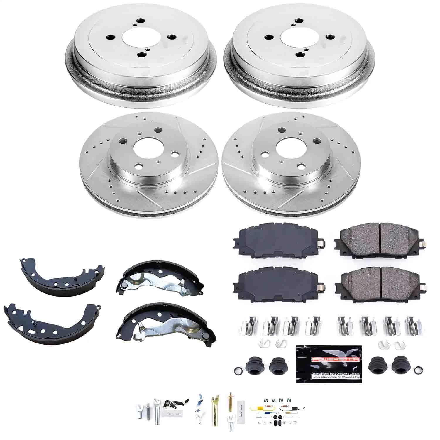 Power Stop - K15249DK - Complete Vehicle Disc/Drum Brake Kit image 1