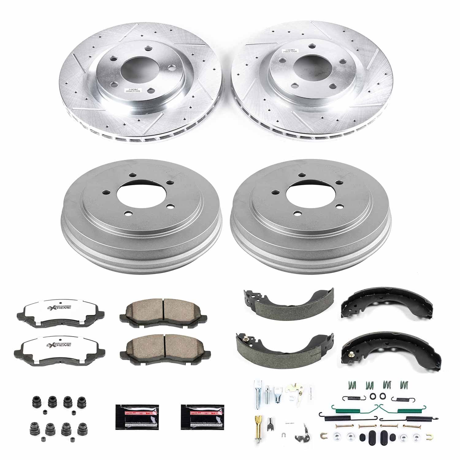 Power Stop - K15250DK-26 - Complete Vehicle Disc/Drum Brake Kit image 1