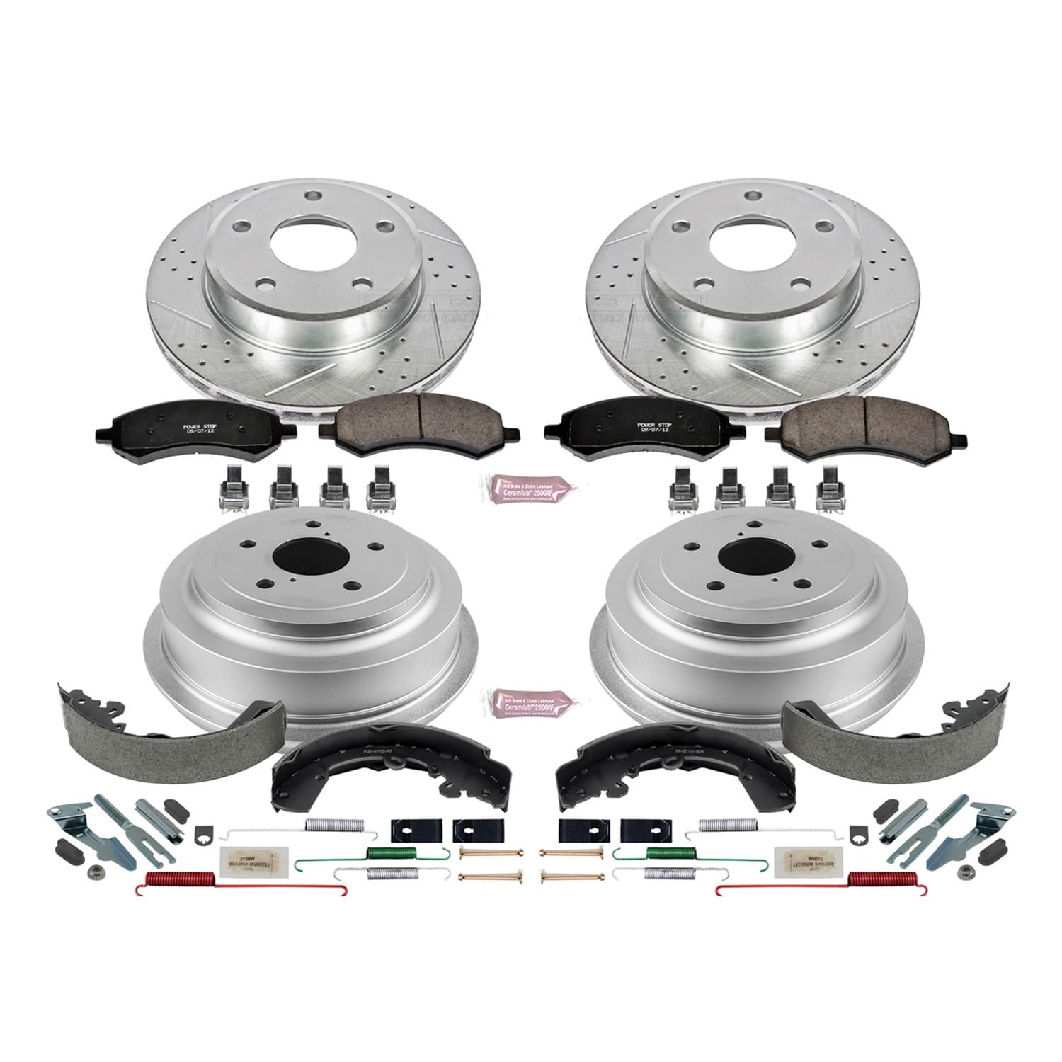 Power Stop - K15254DK - Complete Vehicle Disc/Drum Brake Kit image 1