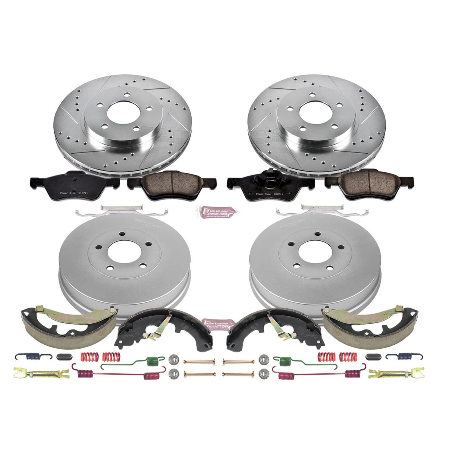 Power Stop - K15255DK - Complete Vehicle Disc/Drum Brake Kit image 1