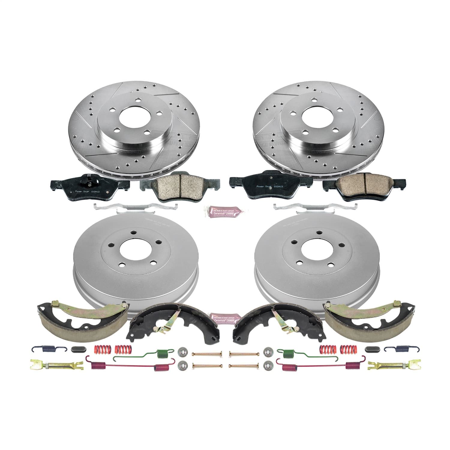 Power Stop - K15257DK - Complete Vehicle Disc/Drum Brake Kit image 1