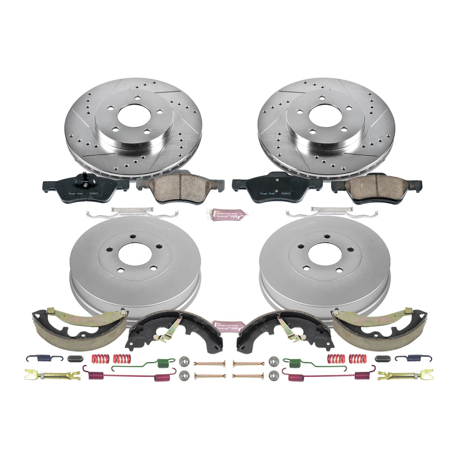 Power Stop - K15258DK - Complete Vehicle Disc/Drum Brake Kit image 1