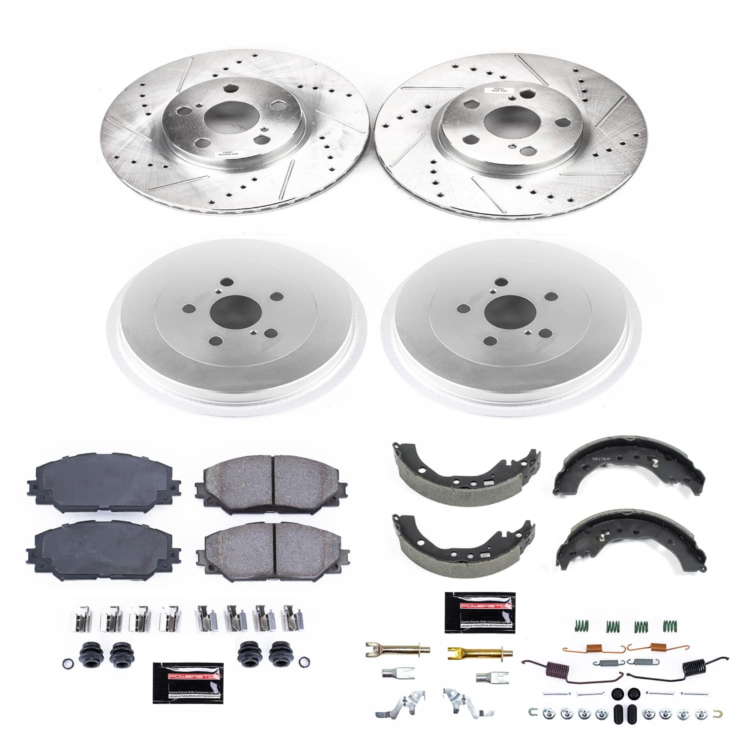 Power Stop - K15260DK - Complete Vehicle Disc/Drum Brake Kit image 1