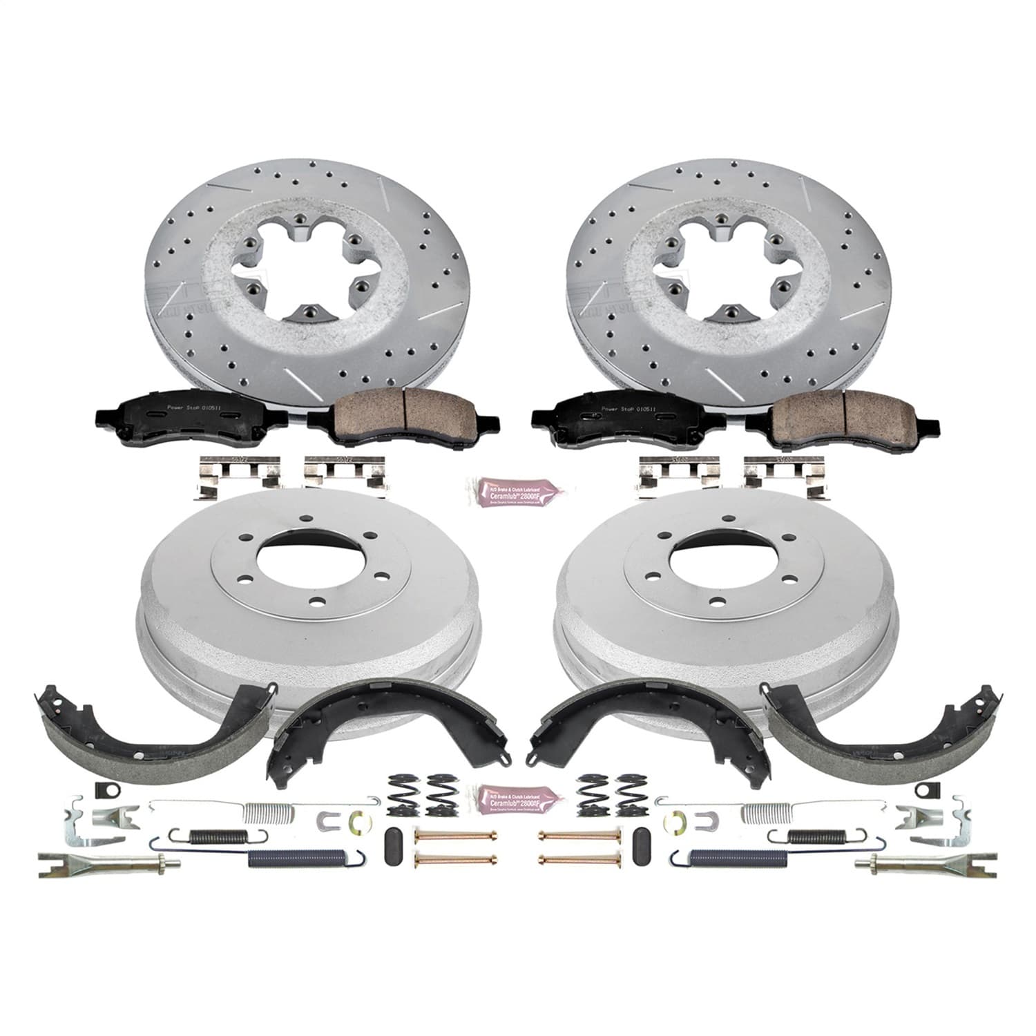Power Stop - K15262DK - Complete Vehicle Disc/Drum Brake Kit image 1