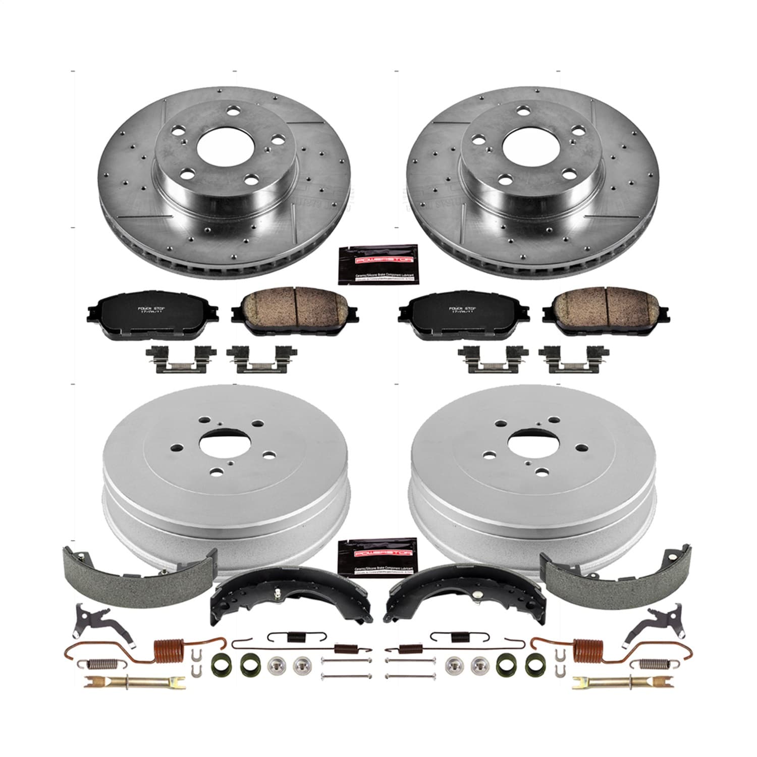Power Stop - K15413DK - Complete Vehicle Disc/Drum Brake Kit image 1