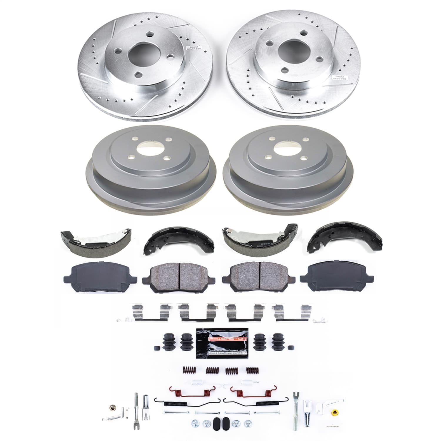 Power Stop - K15421DK - Complete Vehicle Disc/Drum Brake Kit image 1