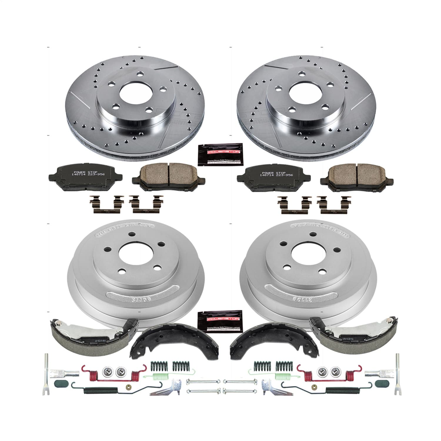 Power Stop - K15422DK - Complete Vehicle Disc/Drum Brake Kit image 1