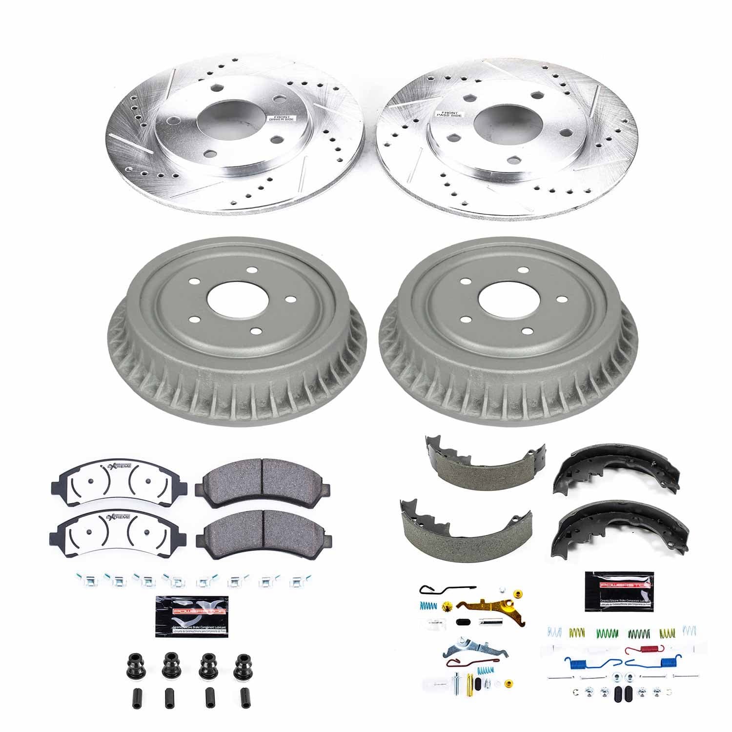 Power Stop - K15428DK-36 - Complete Vehicle Disc/Drum Brake Kit image 1