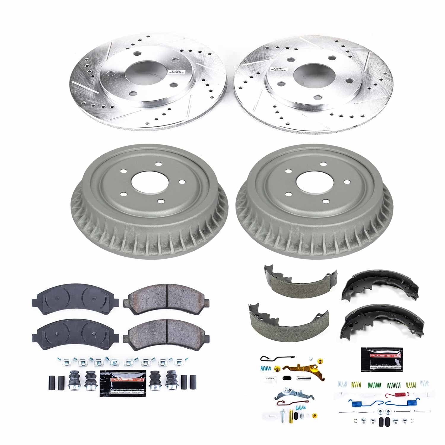 Power Stop - K15428DK - Complete Vehicle Disc/Drum Brake Kit image 1