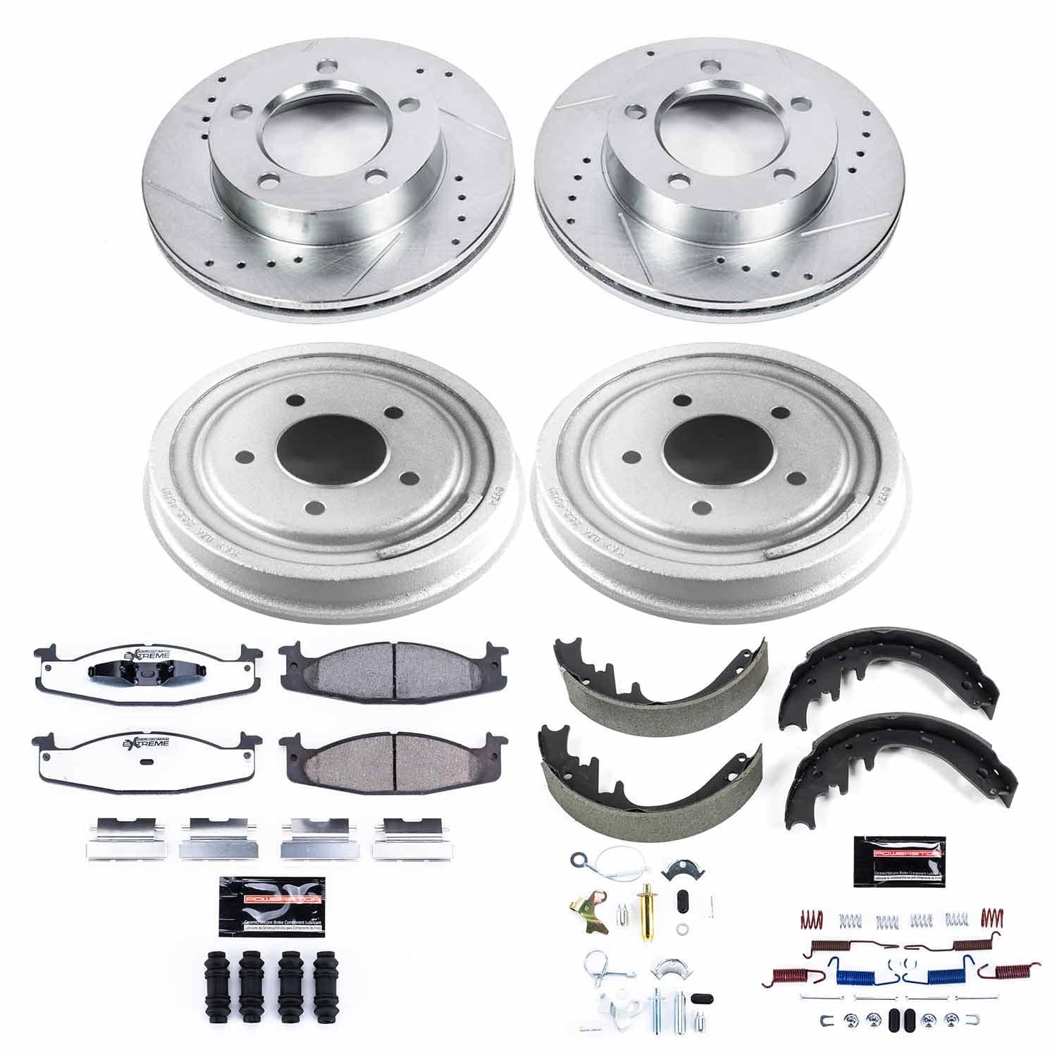 Power Stop - K15461DK-36 - Complete Vehicle Disc/Drum Brake Kit image 1