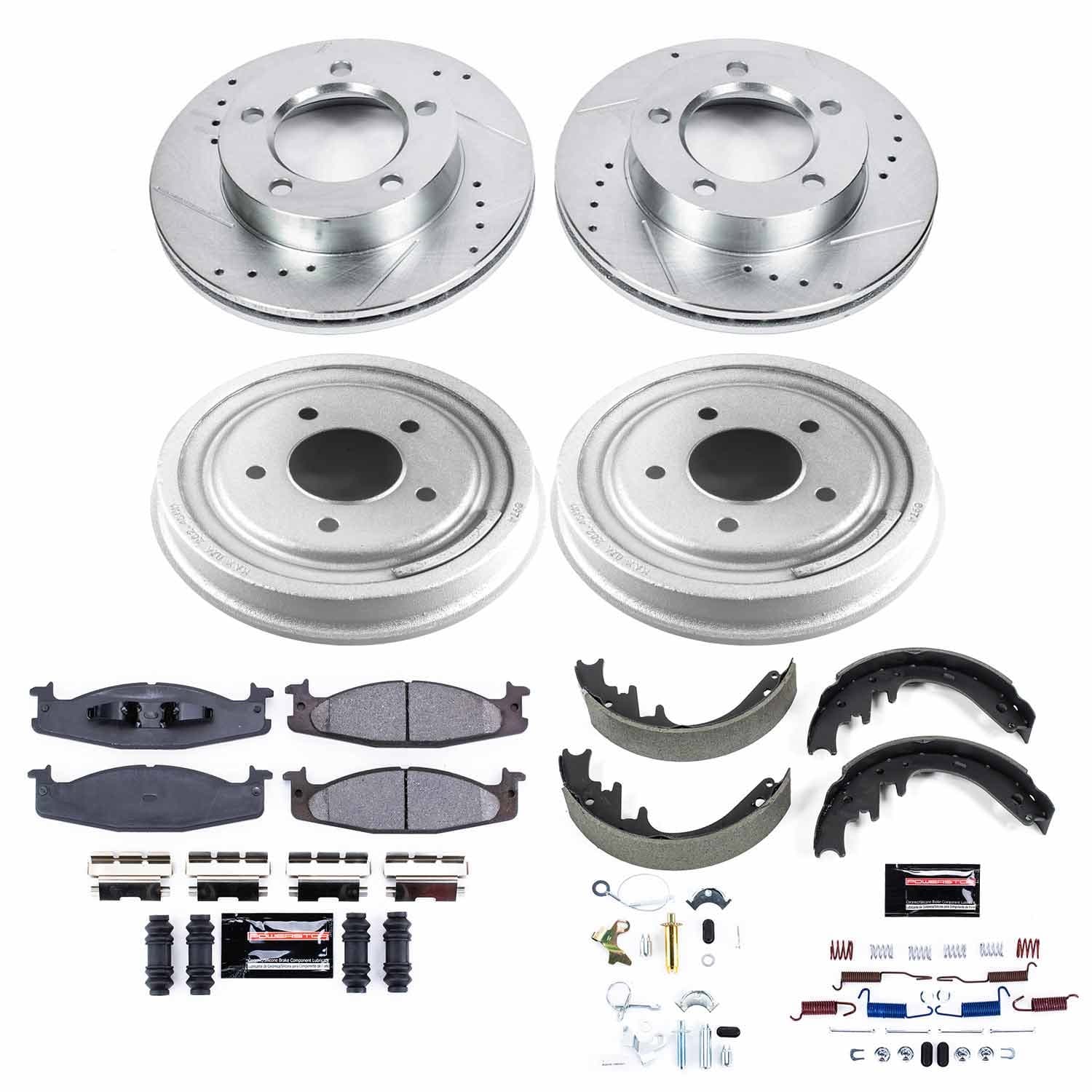 Power Stop - K15461DK - Complete Vehicle Disc/Drum Brake Kit image 1