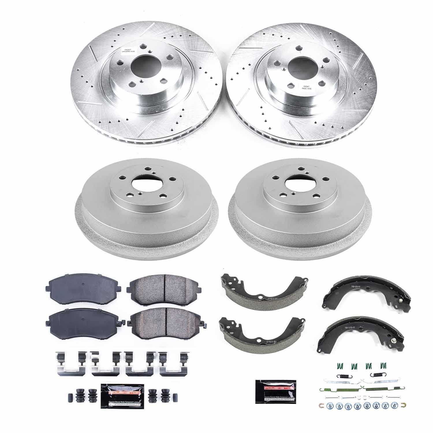 Power Stop - K15467DK - Complete Vehicle Disc/Drum Brake Kit image 1