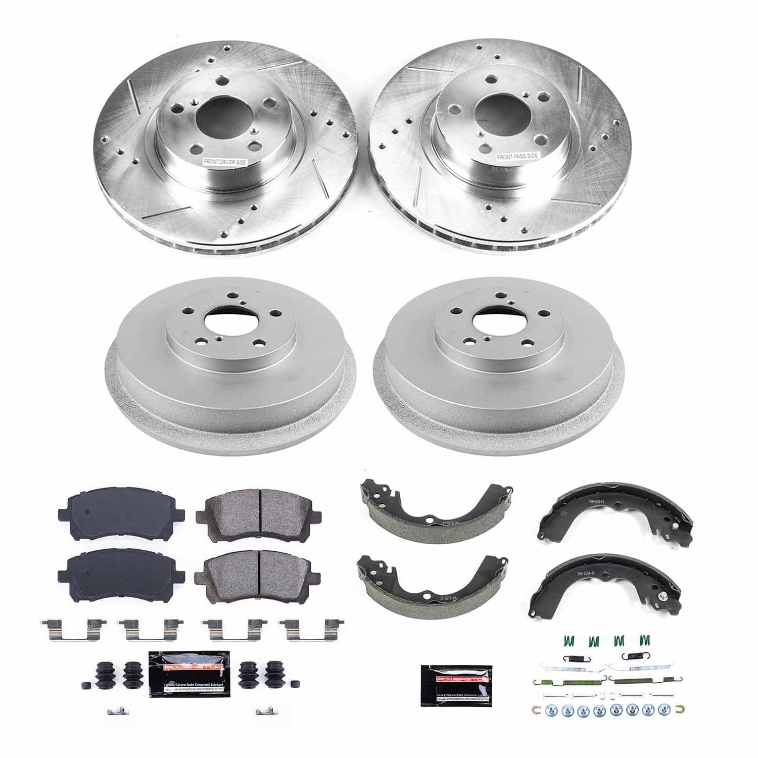 Power Stop - K15468DK - Complete Vehicle Disc/Drum Brake Kit image 1