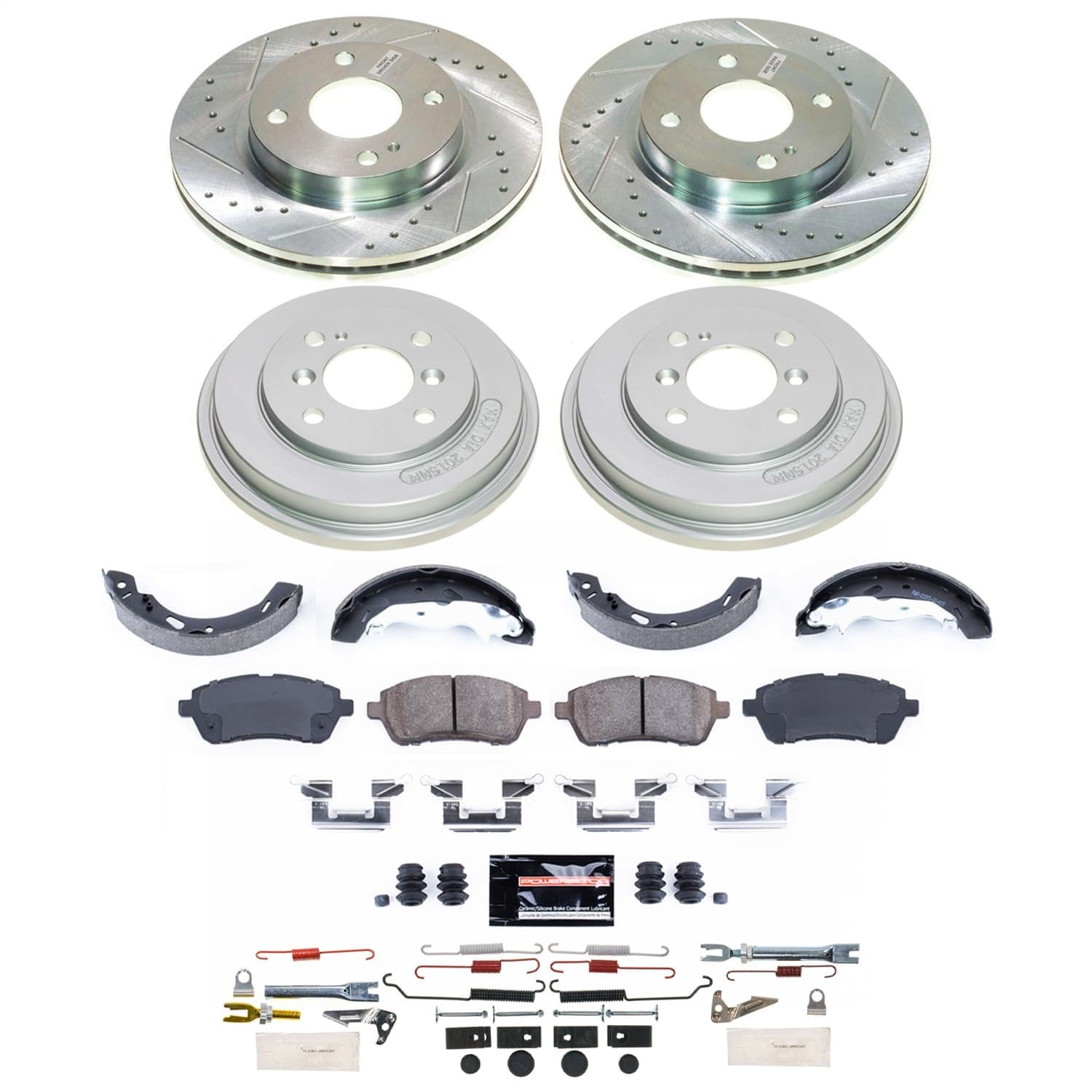 Power Stop - K15486DK - Complete Vehicle Disc/Drum Brake Kit image 1
