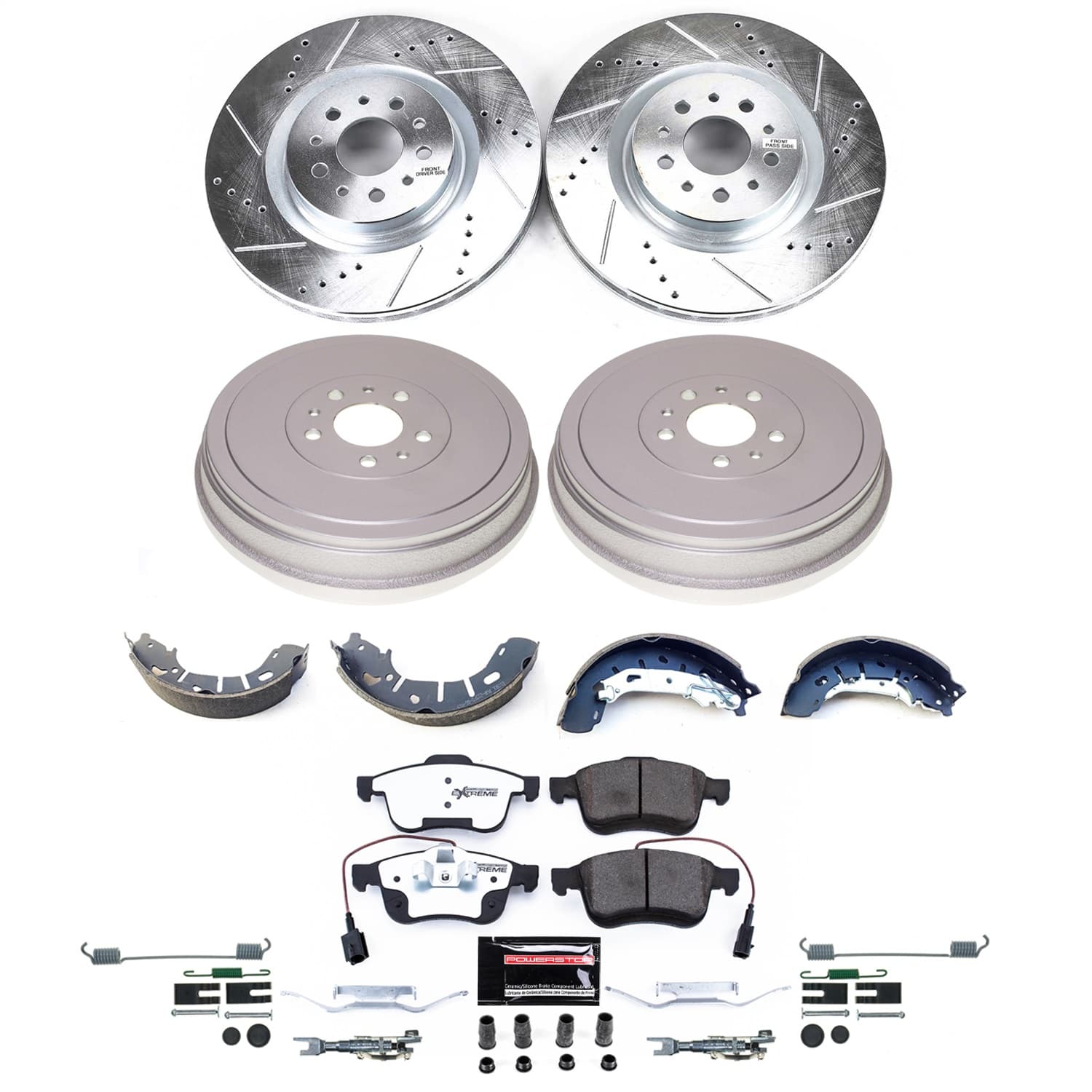 Power Stop - K15491DK-36 - Complete Vehicle Disc/Drum Brake Kit image 1