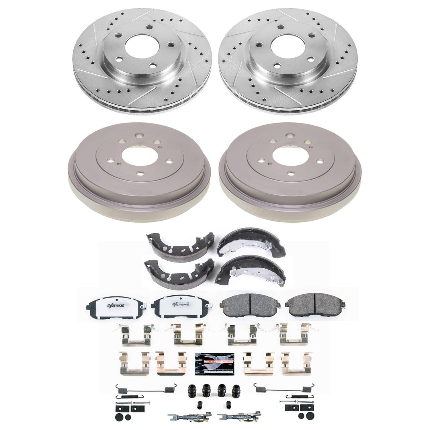 Power Stop - K15493DK-26 - Complete Vehicle Disc/Drum Brake Kit image 1