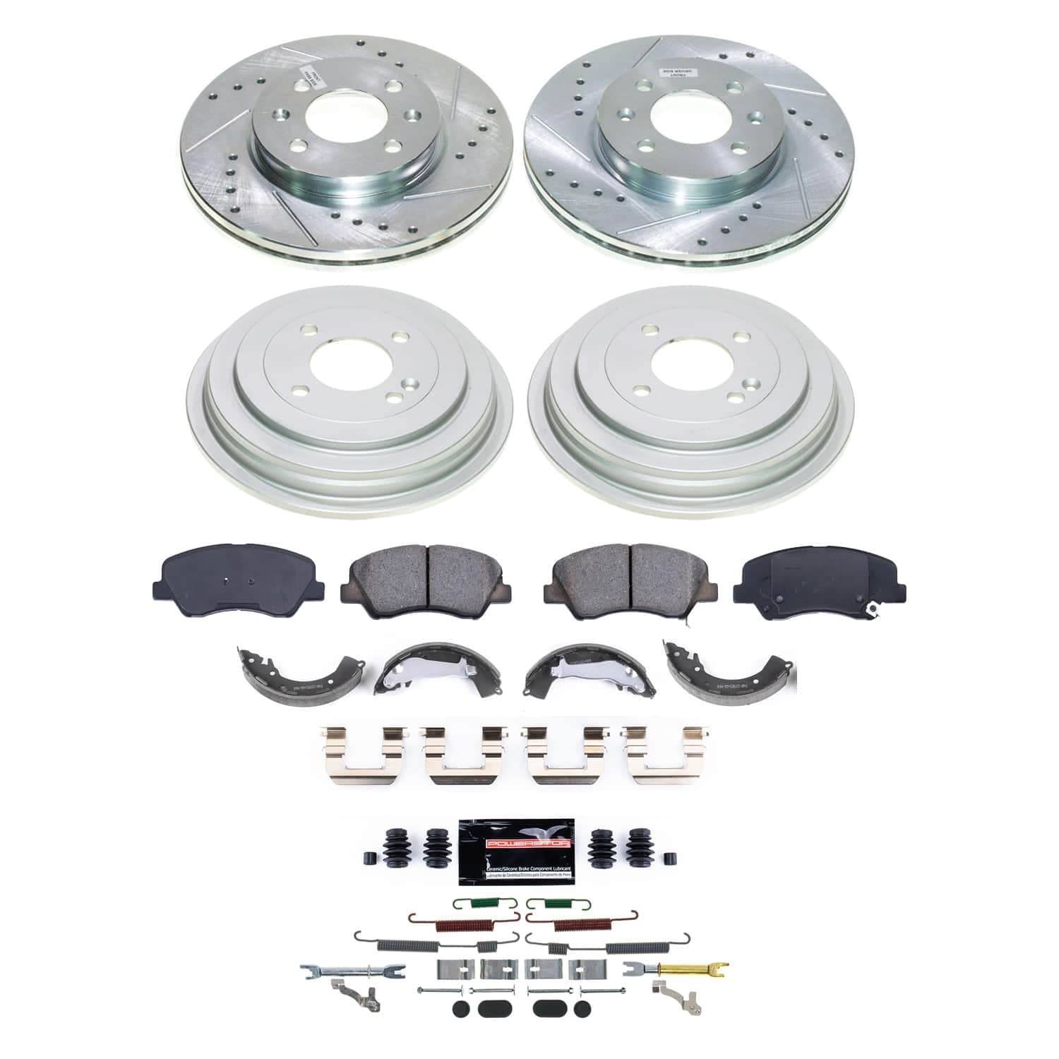Power Stop - K15494DK - Complete Vehicle Disc/Drum Brake Kit image 1