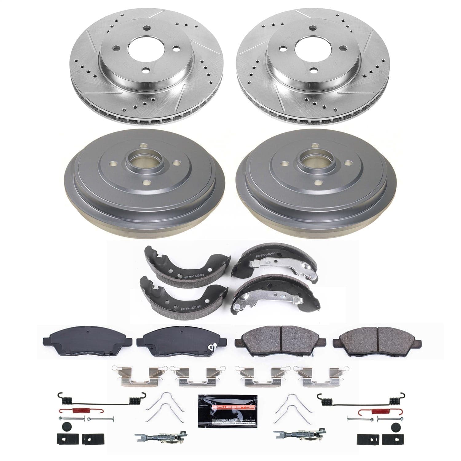 Power Stop - K15495DK - Complete Vehicle Disc/Drum Brake Kit image 1