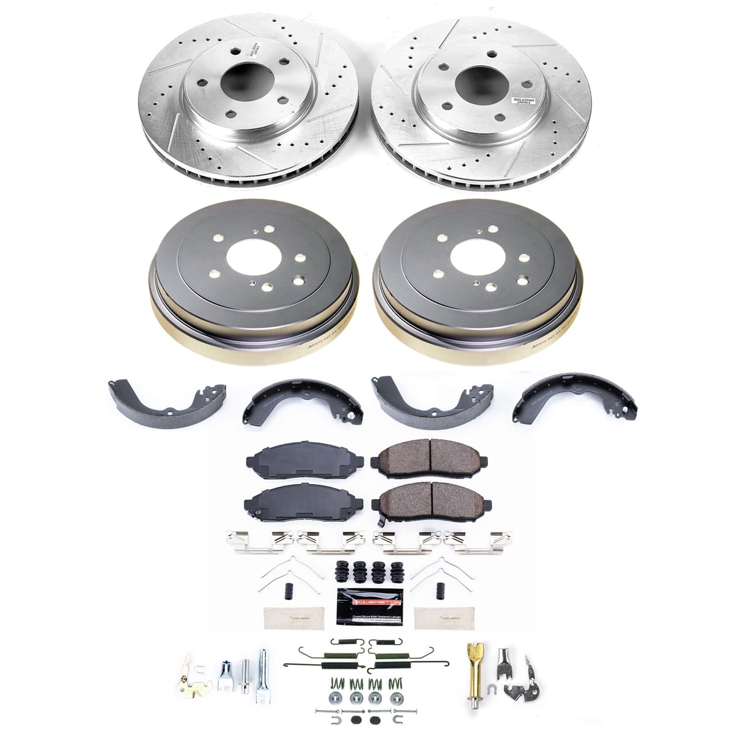 Power Stop - K15496DK - Complete Vehicle Disc/Drum Brake Kit image 1