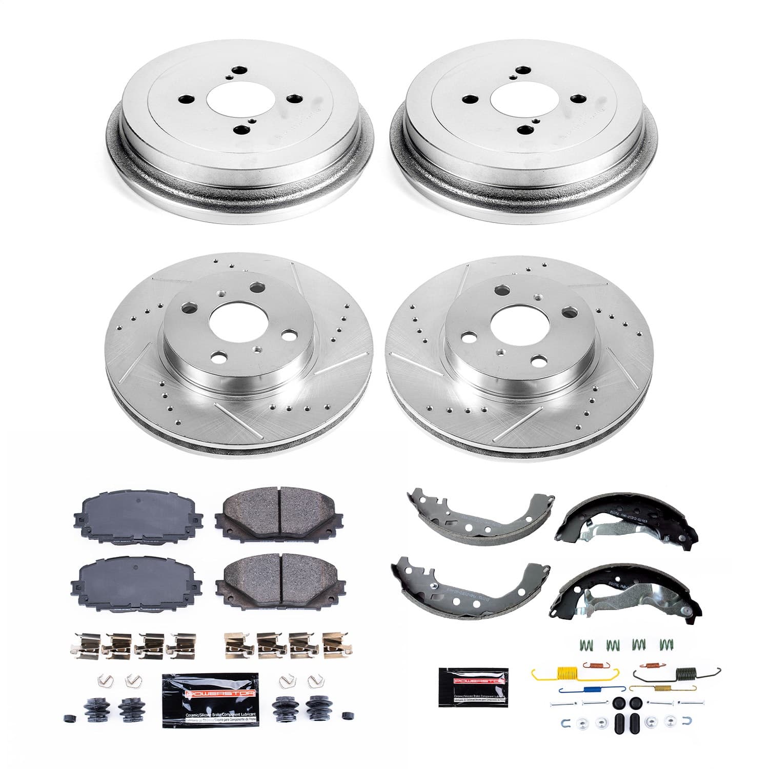 Power Stop - K15497DK - Complete Vehicle Disc/Drum Brake Kit image 1