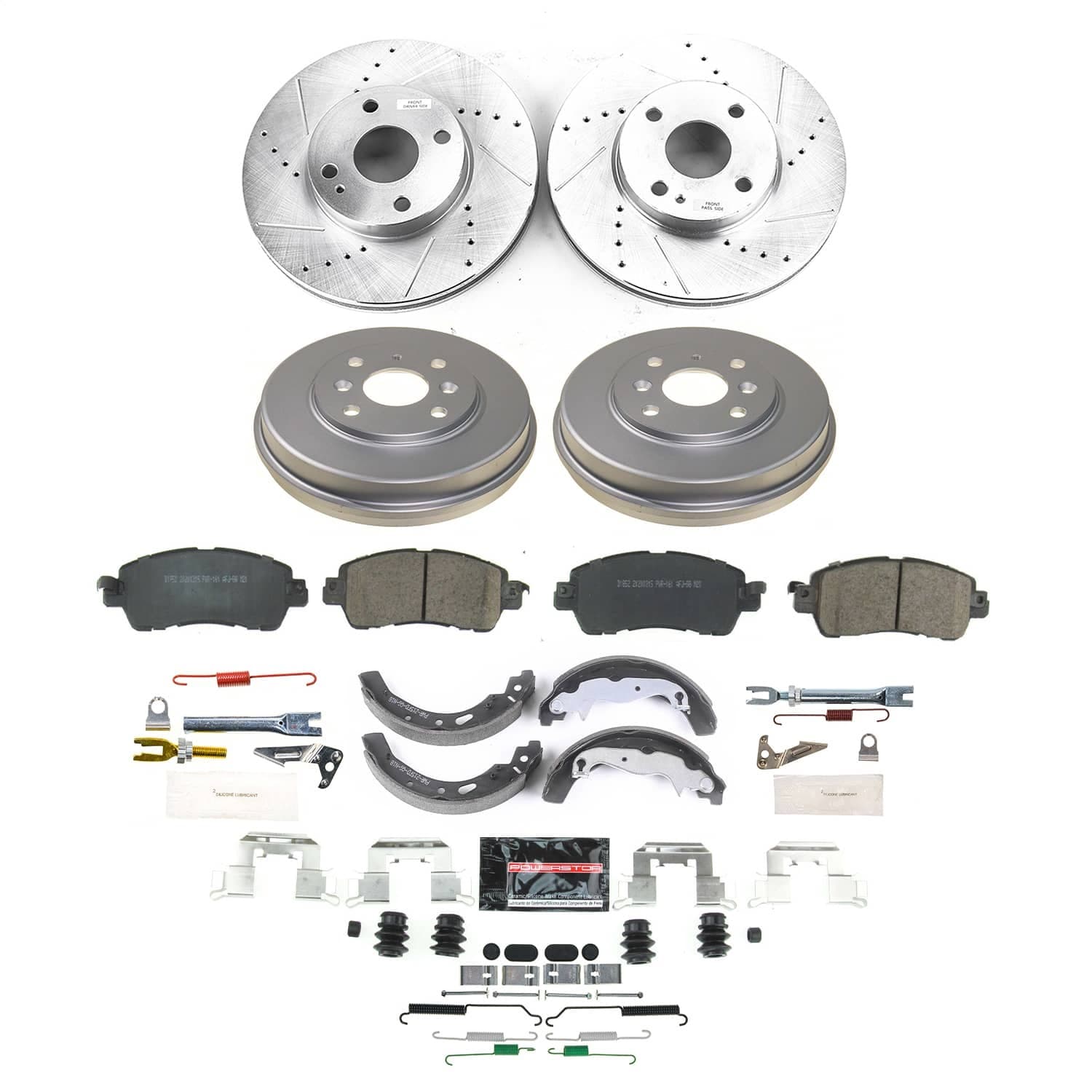 Power Stop - K15498DK - Complete Vehicle Disc/Drum Brake Kit image 1