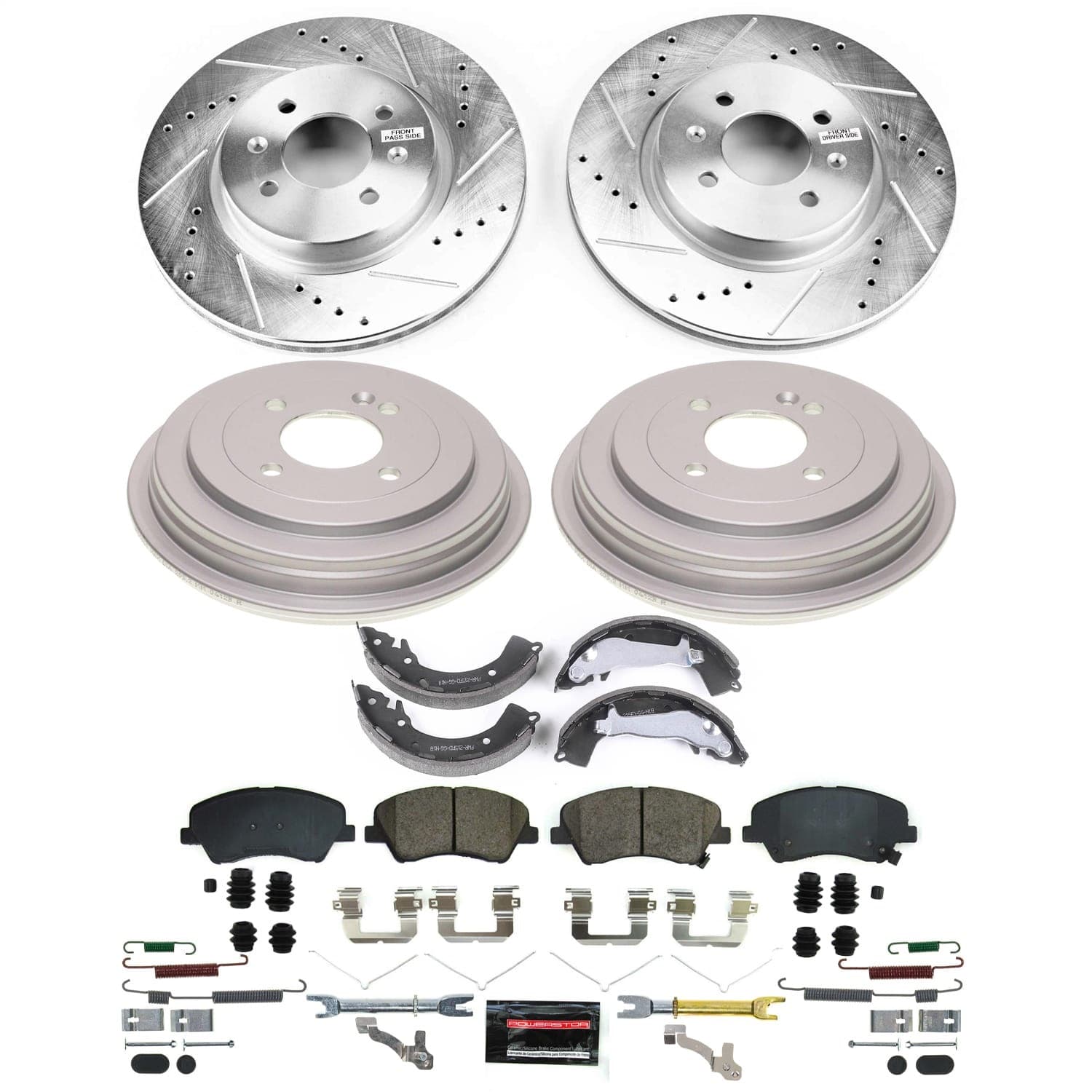 Power Stop - K15499DK-36 - Complete Vehicle Disc/Drum Brake Kit image 1