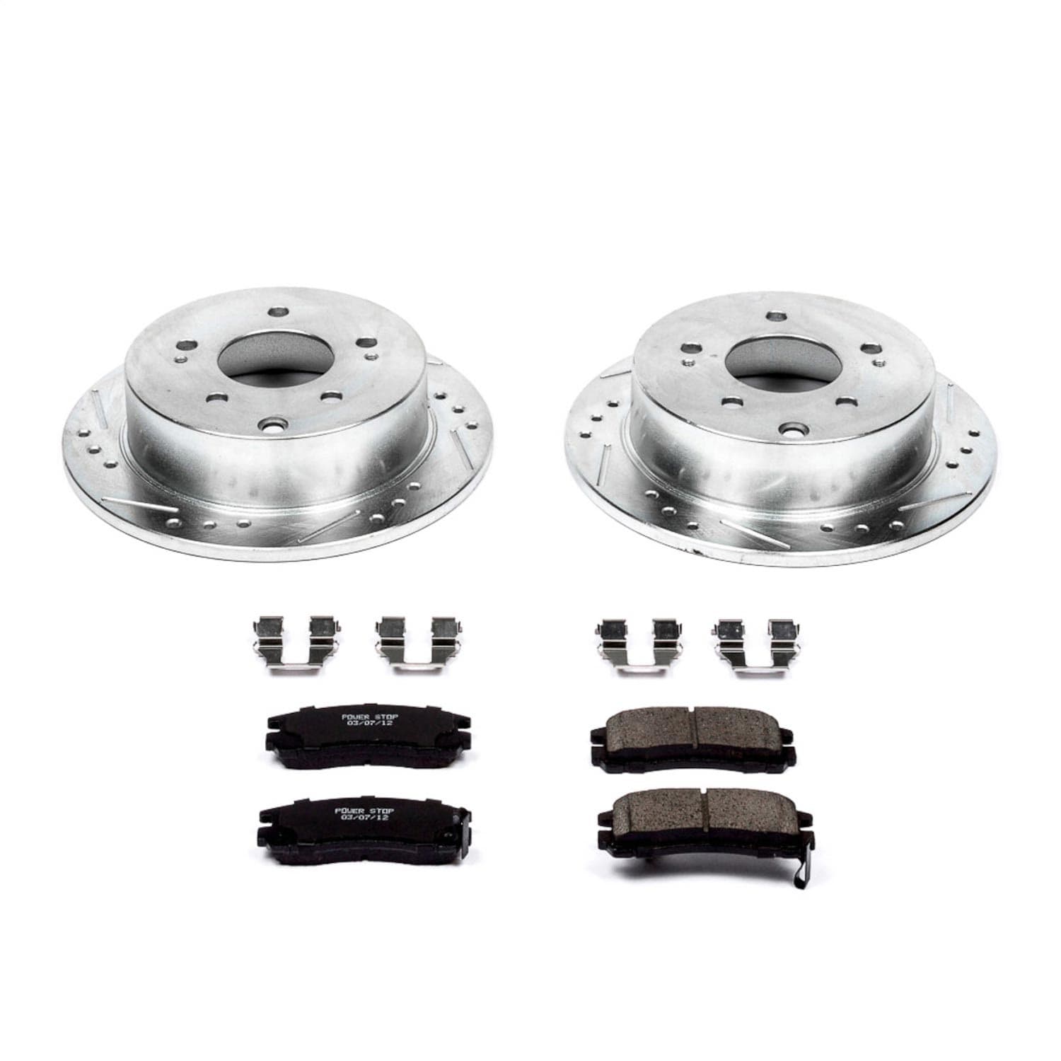 Power Stop - K155 - Rear - Disc Brake Pad and Rotor Kit image 1