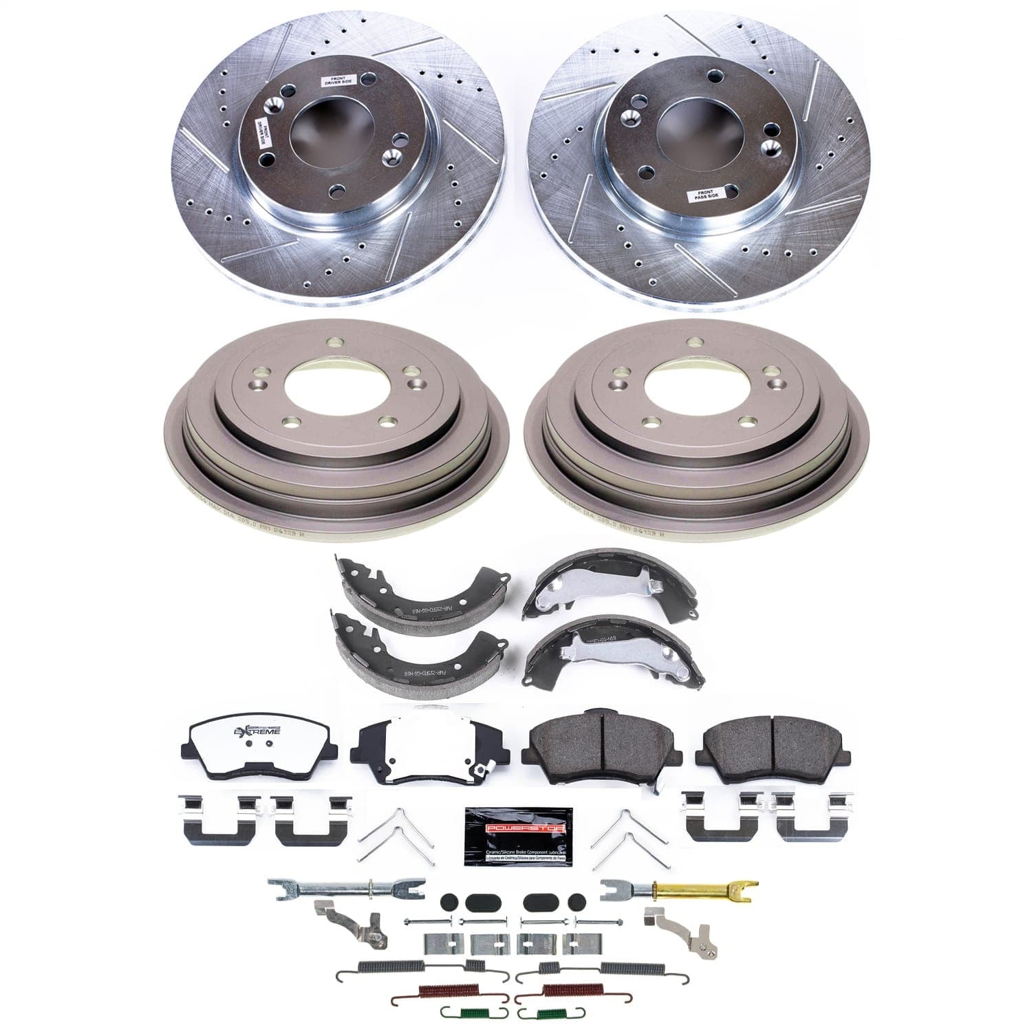 Power Stop - K15502DK - Complete Vehicle Disc/Drum Brake Kit image 1