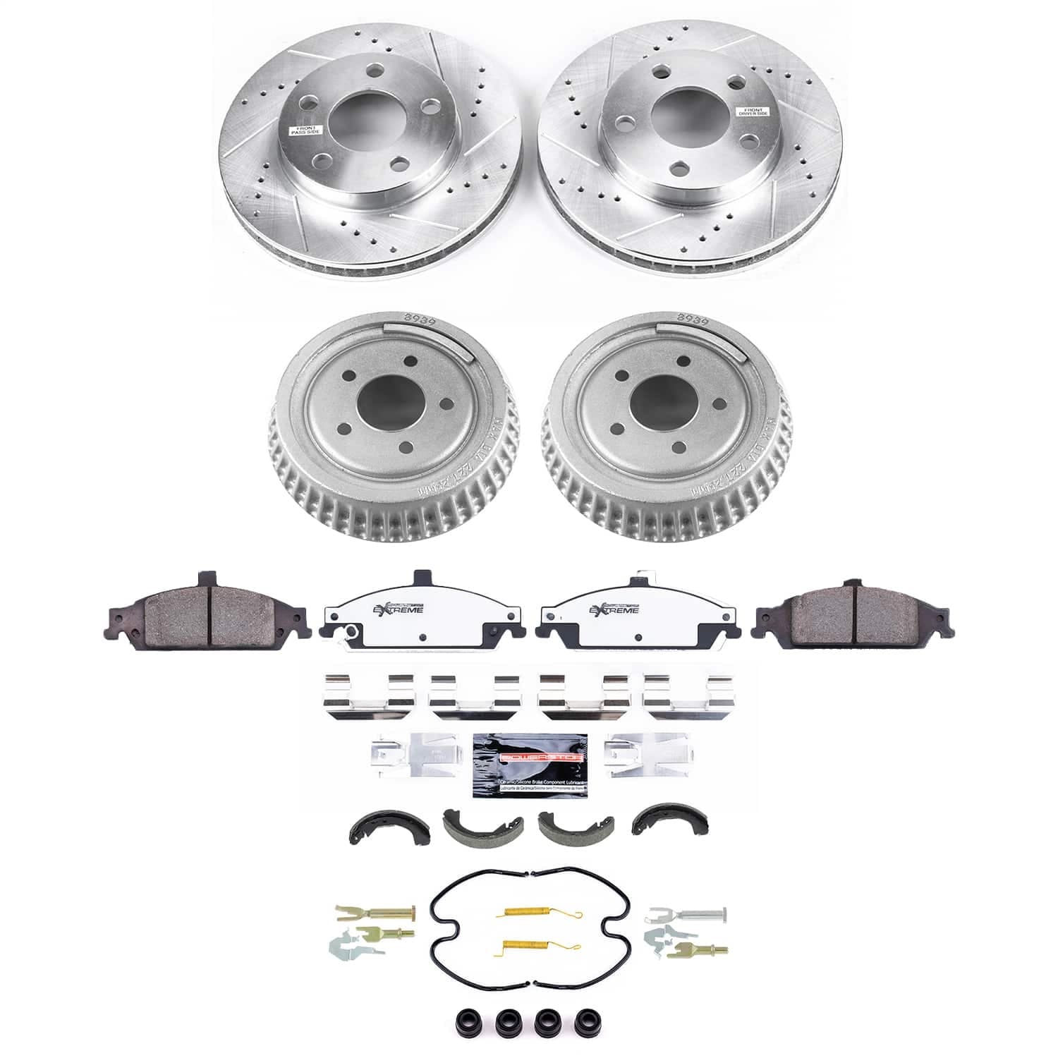 Power Stop - K15505DK-26 - Complete Vehicle Disc/Drum Brake Kit image 1