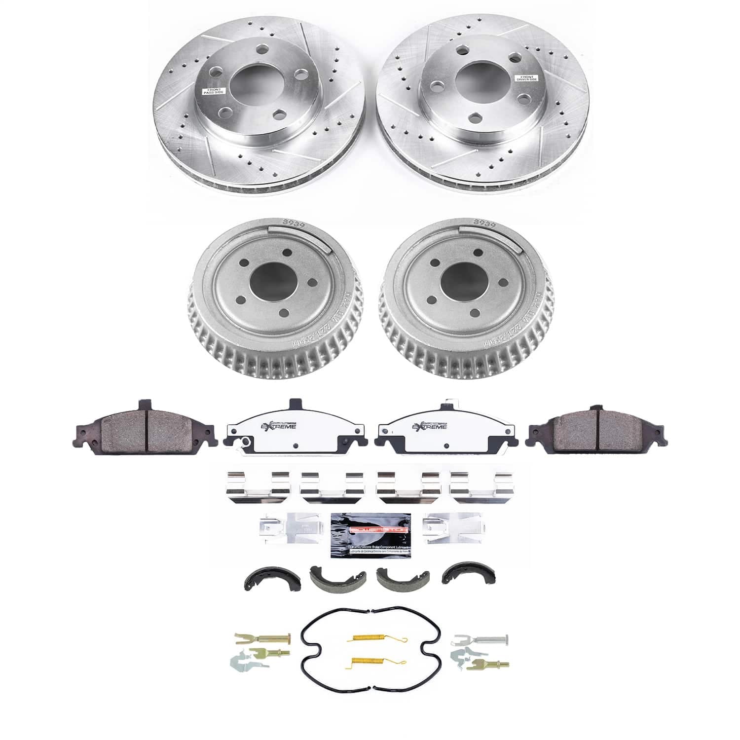 Power Stop - K15505DK - Complete Vehicle Disc/Drum Brake Kit image 1
