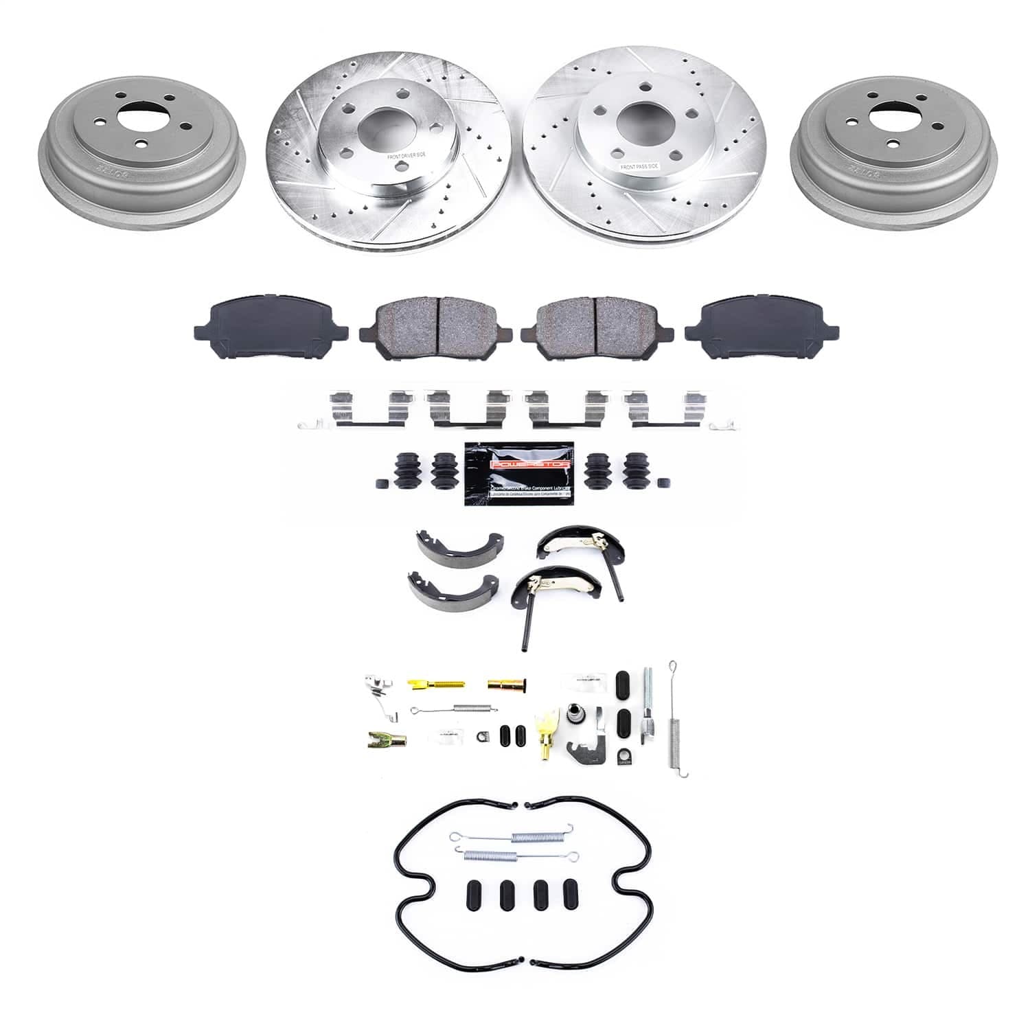 Power Stop - K15521DK - Complete Vehicle Disc/Drum Brake Kit image 1