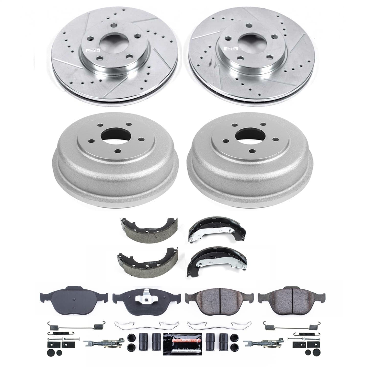 Power Stop - K15525DK - Complete Vehicle Disc/Drum Brake Kit image 1