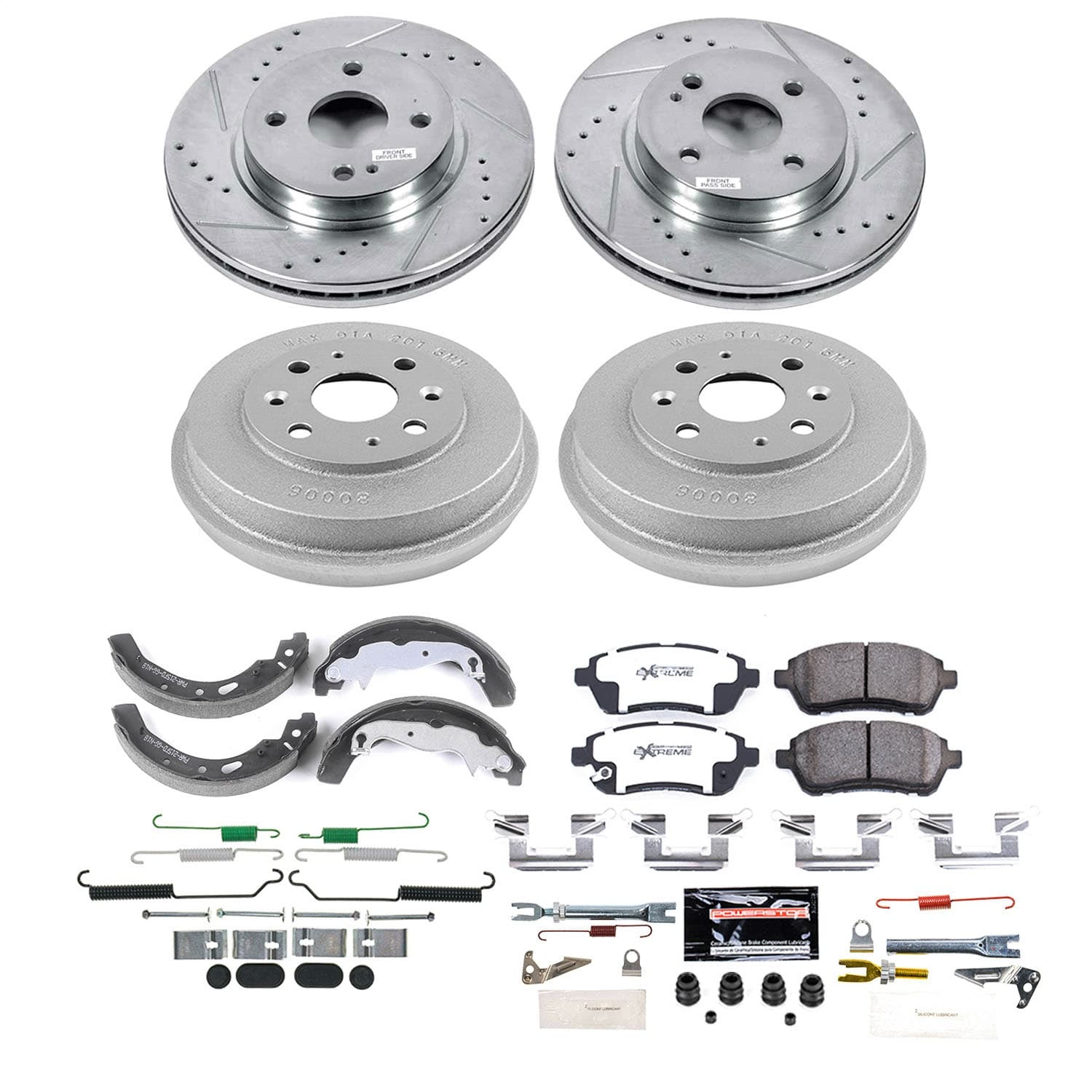 Power Stop - K15529DK-26 - Front and Rear - Disc Brake Pad and Rotor Kit image 1