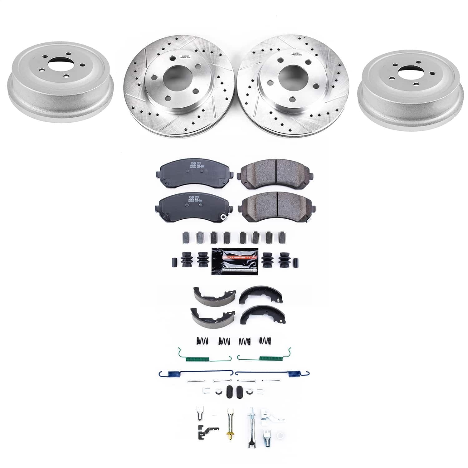 Power Stop - K15534DK - Complete Vehicle Disc/Drum Brake Kit image 1