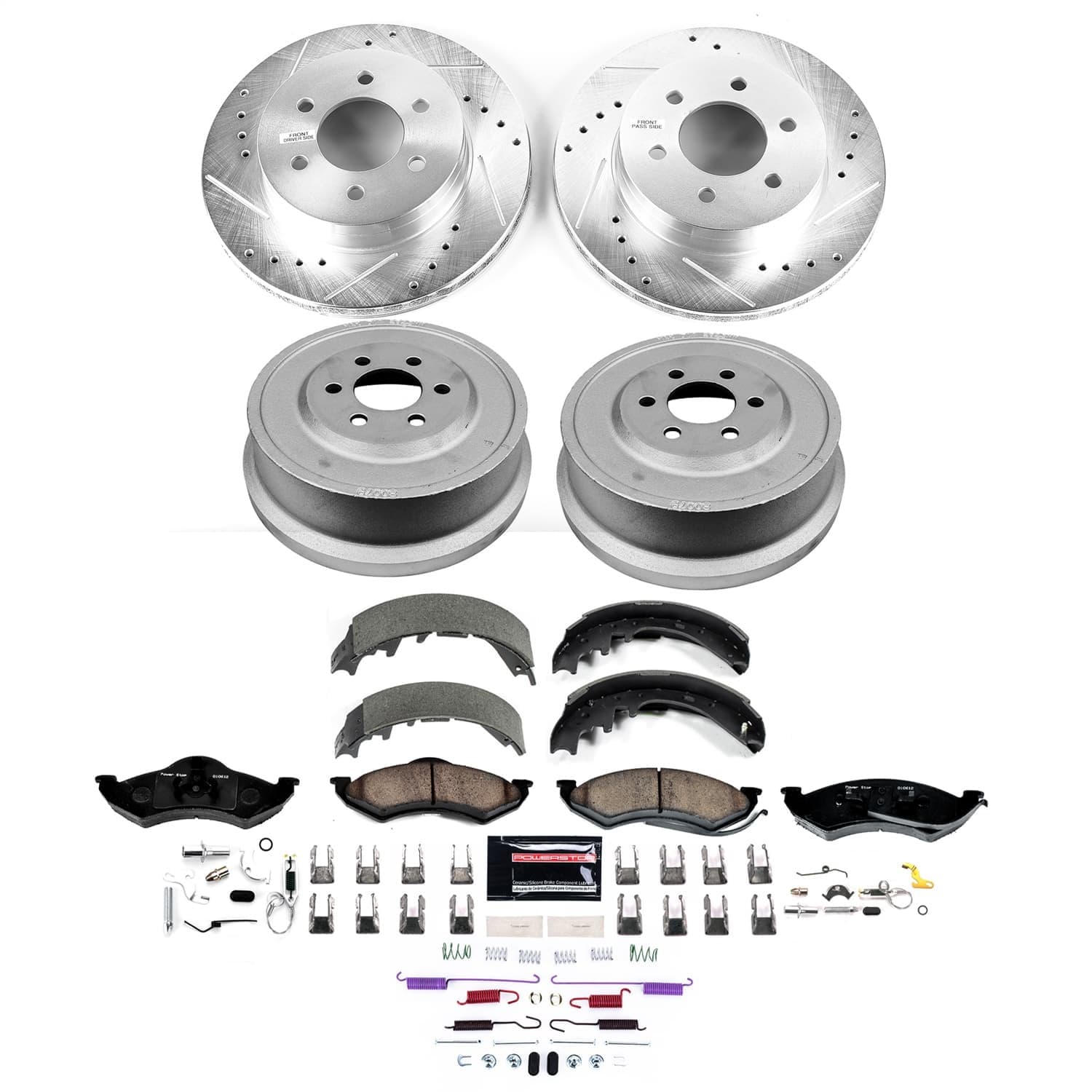 Power Stop - K15540DK - Complete Vehicle Disc/Drum Brake Kit image 1