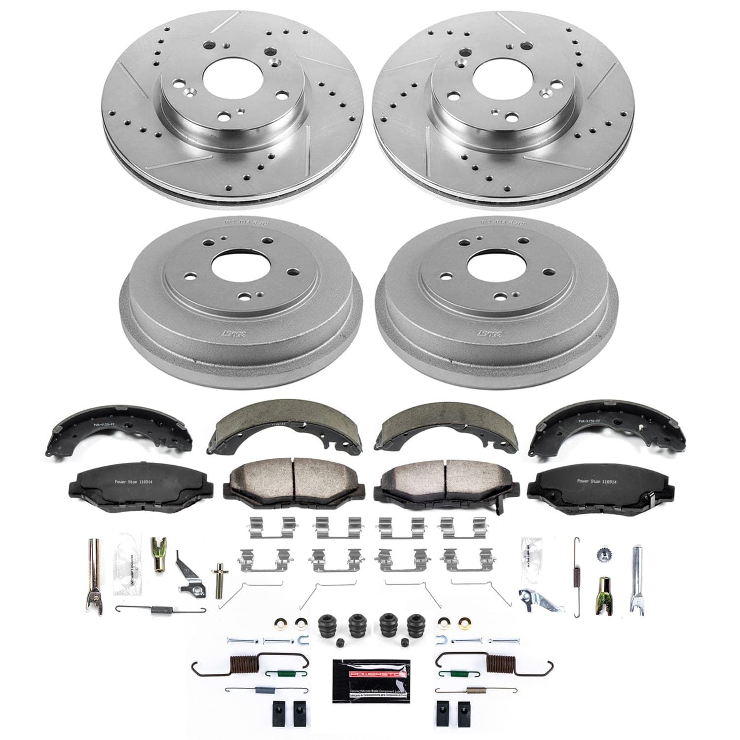 Power Stop - K15541DK-36 - Complete Vehicle Disc/Drum Brake Kit image 1