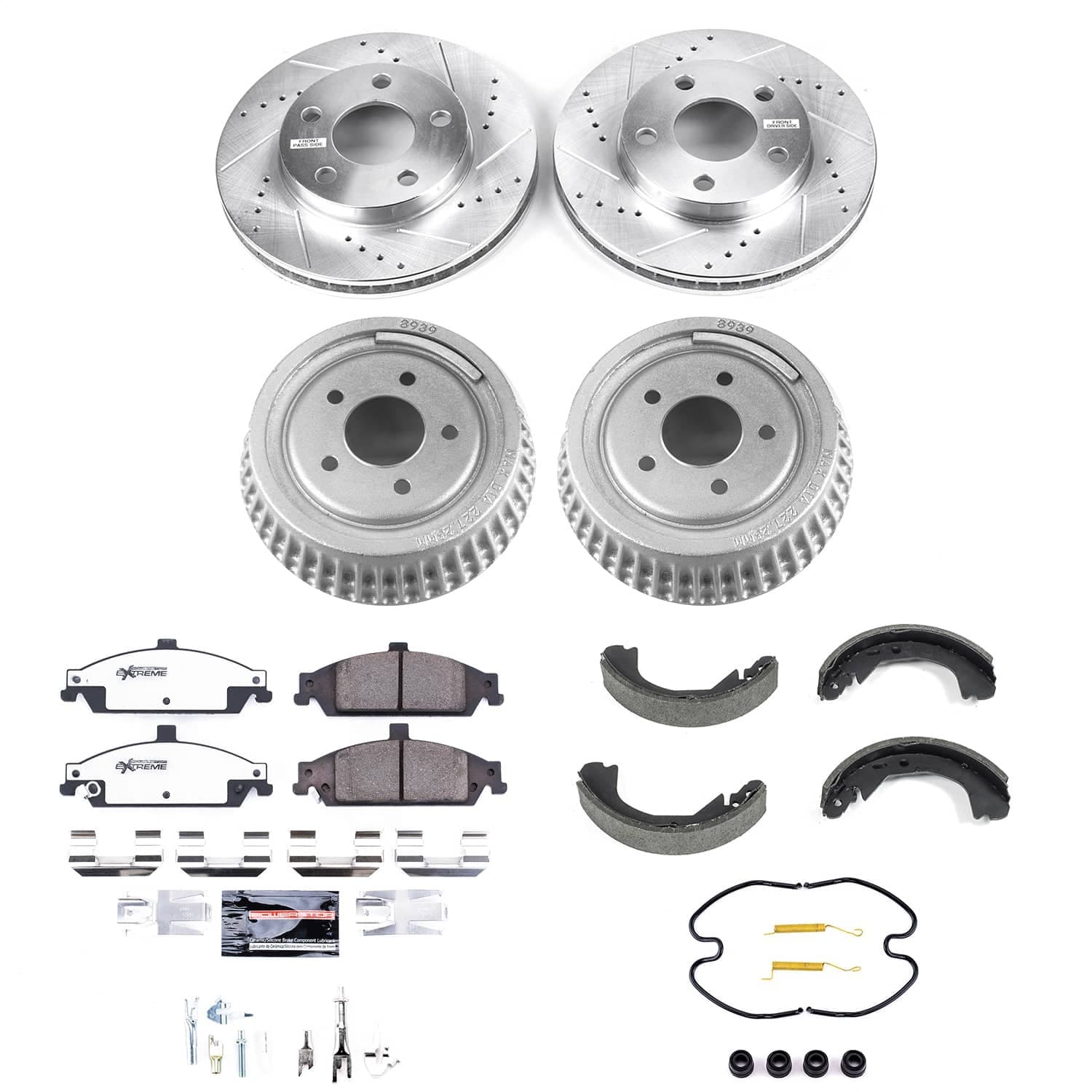 Power Stop - K15542DK-26 - Complete Vehicle Disc/Drum Brake Kit image 1