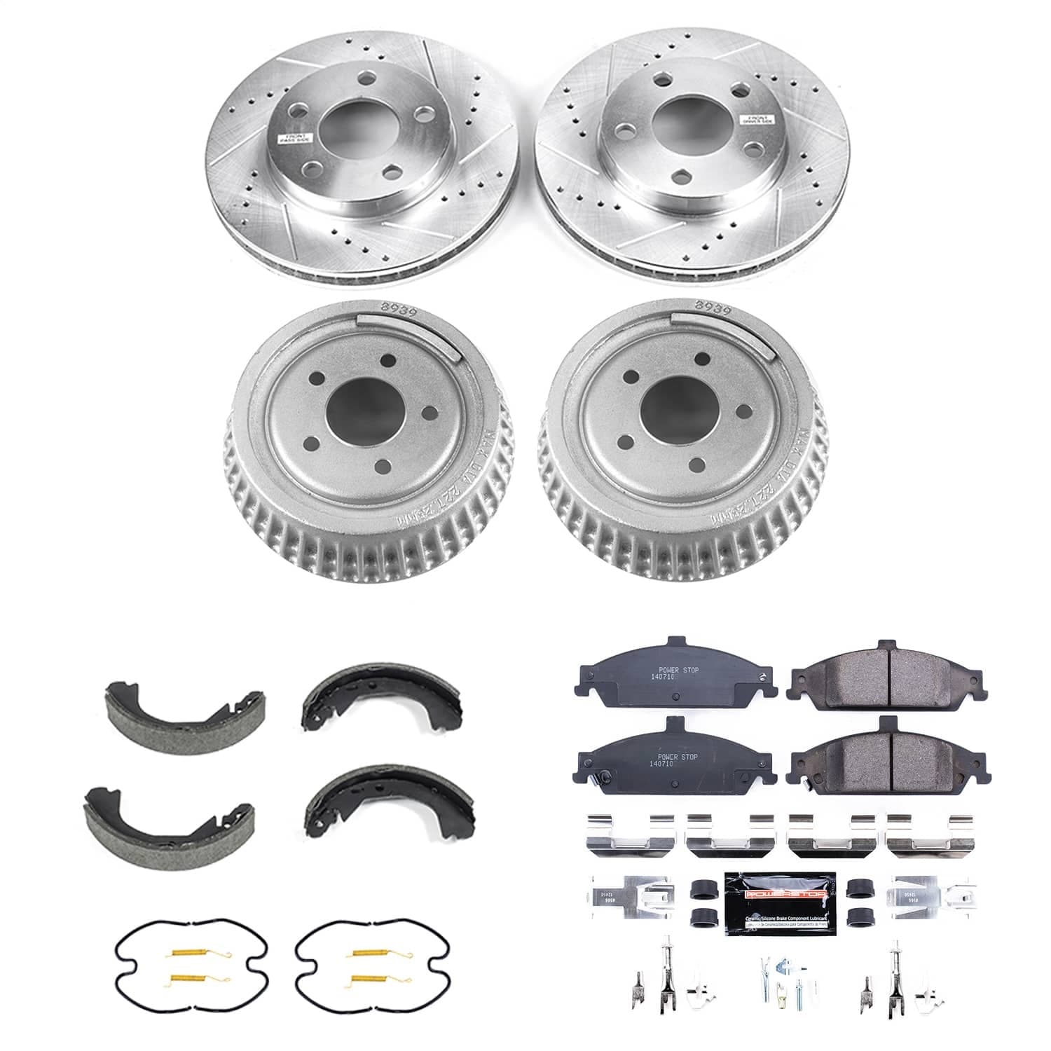 Power Stop - K15542DK - Complete Vehicle Disc/Drum Brake Kit image 1